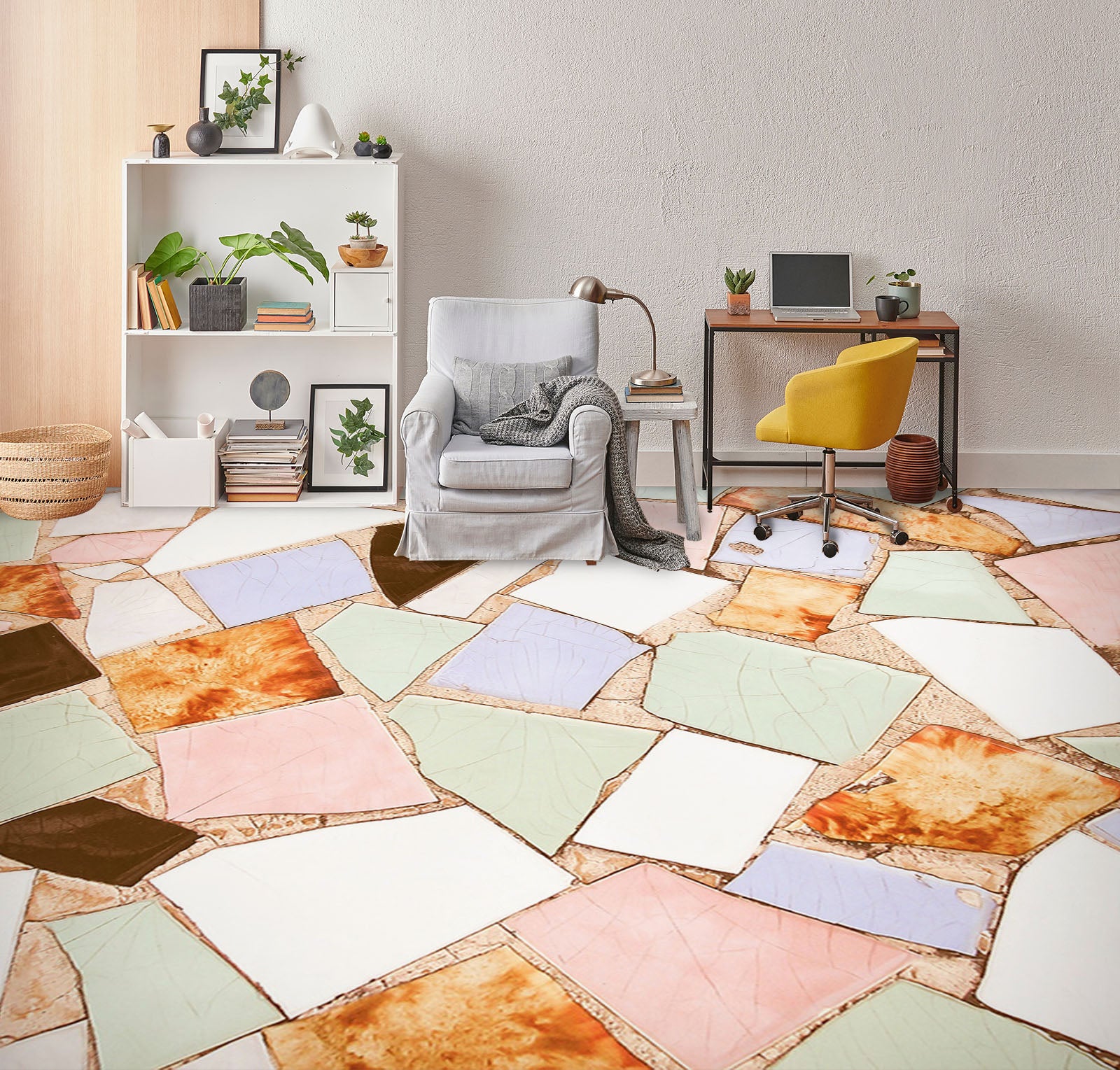 3D Fresh Irregular Patterns 332 Floor Mural Wallpaper Murals Rug & Mat Print Epoxy waterproof bath floor