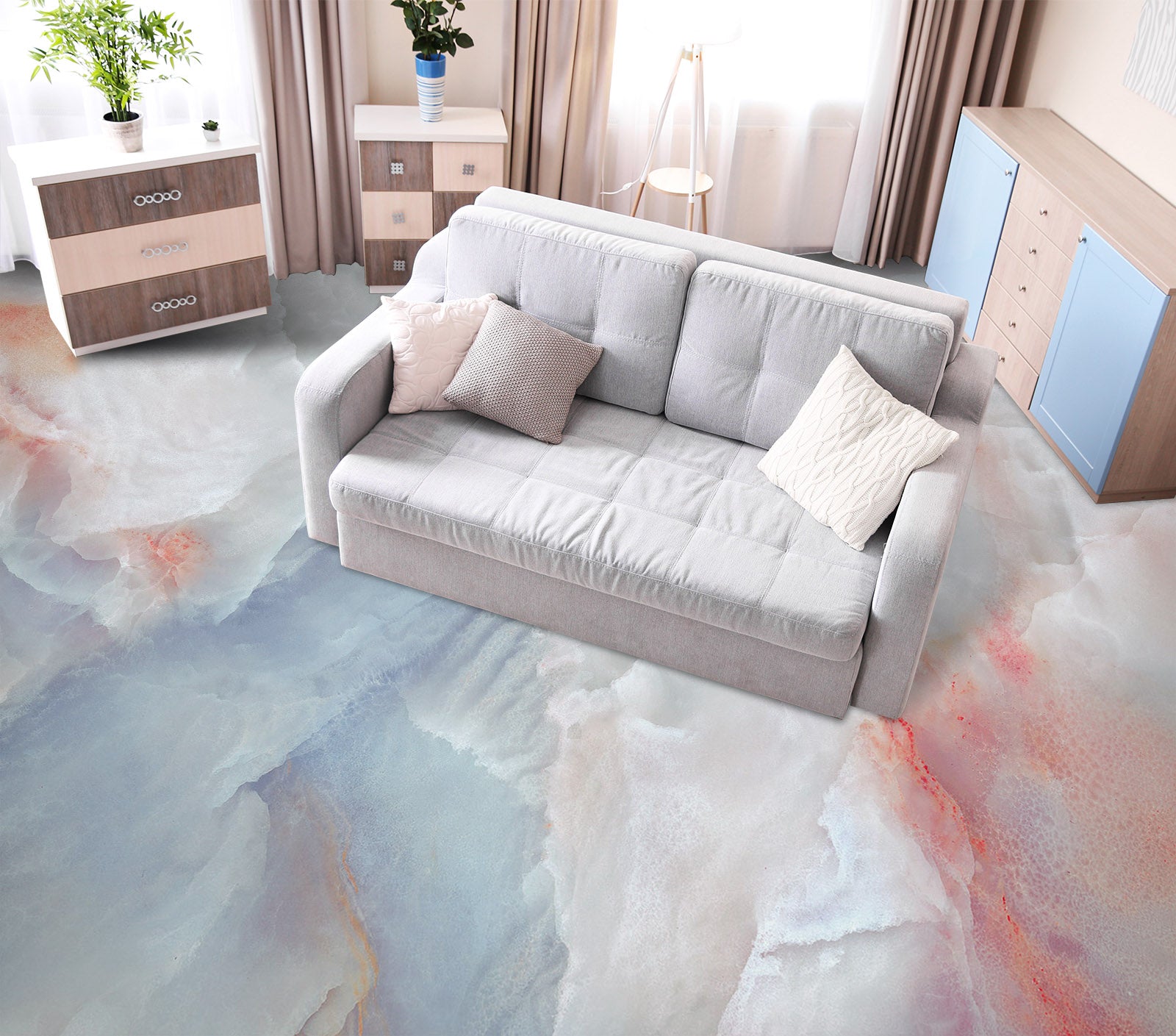 3D Elegant Aesthetic 860 Floor Mural Wallpaper Murals Rug & Mat Print Epoxy waterproof bath floor