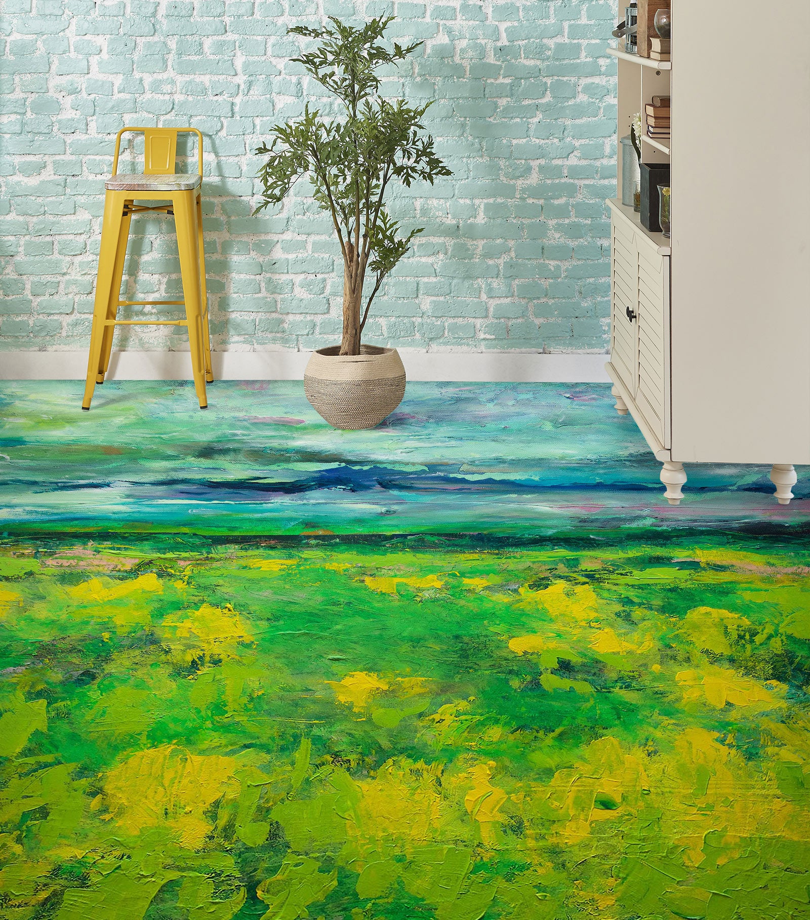 3D Green Grass 9664 Allan P. Friedlander Floor Mural Wallpaper Murals Self-Adhesive Removable Print Epoxy