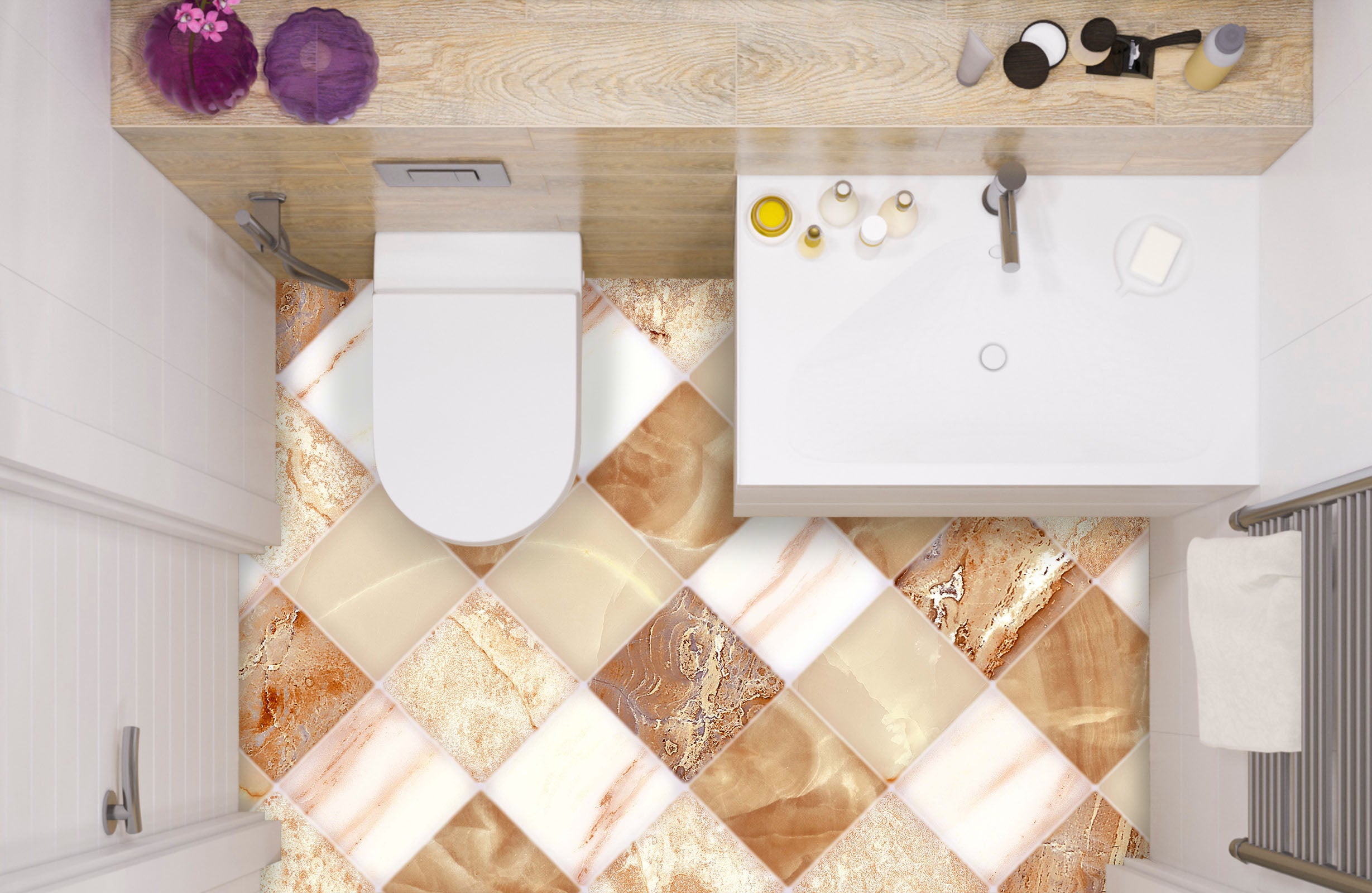 3D Senior Diamonds 086 Floor Mural Wallpaper Murals Rug & Mat Print Epoxy waterproof bath floor