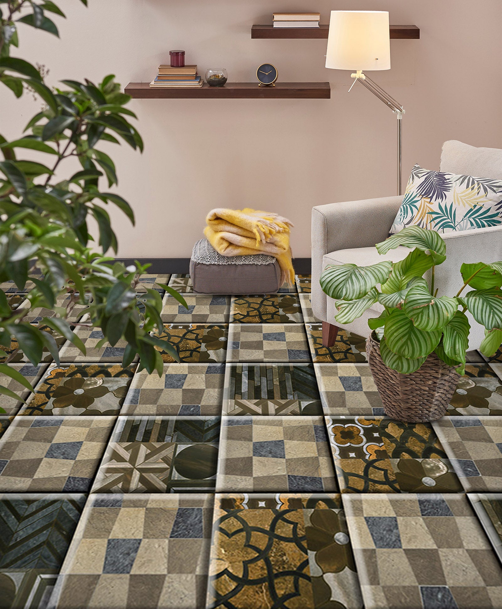 3D Exquisite Pleasure 990 Floor Mural Wallpaper Murals Self-Adhesive Removable Print Epoxy