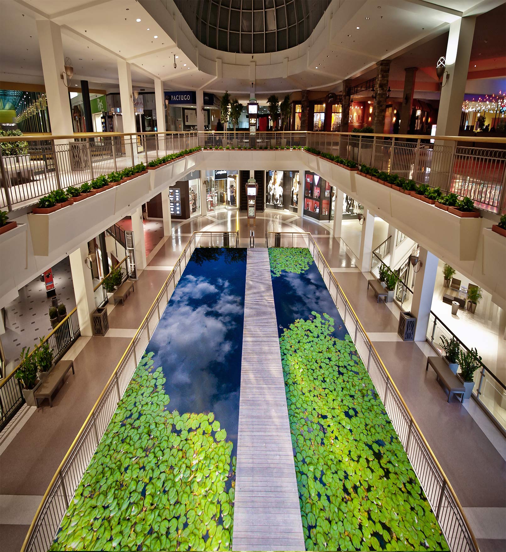 3D Sky And Duckweed 704 Floor Mural Wallpaper Murals Rug & Mat Print Epoxy waterproof bath floor