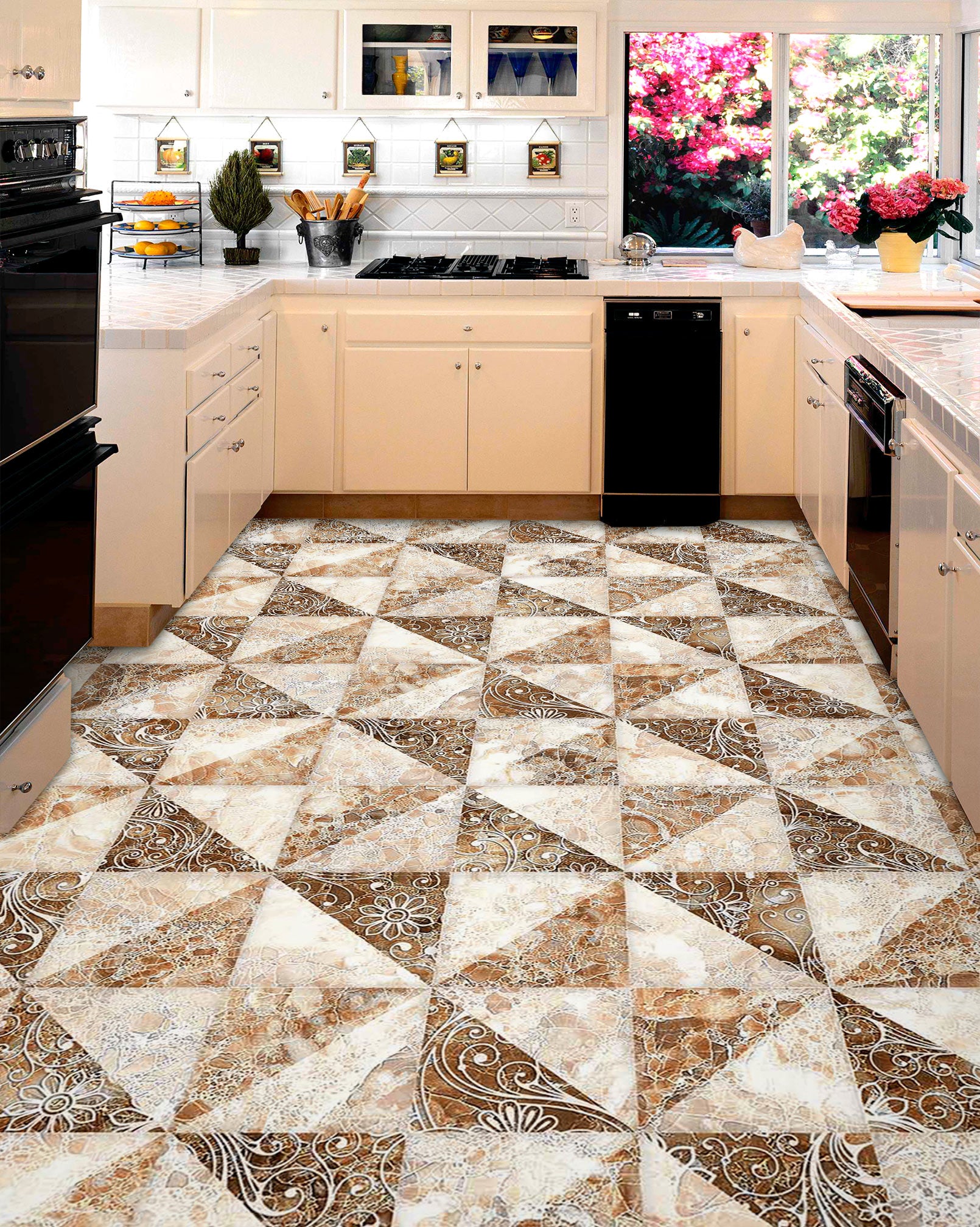 3D Triangles And Squares 635 Floor Mural Wallpaper Murals Rug & Mat Print Epoxy waterproof bath floor