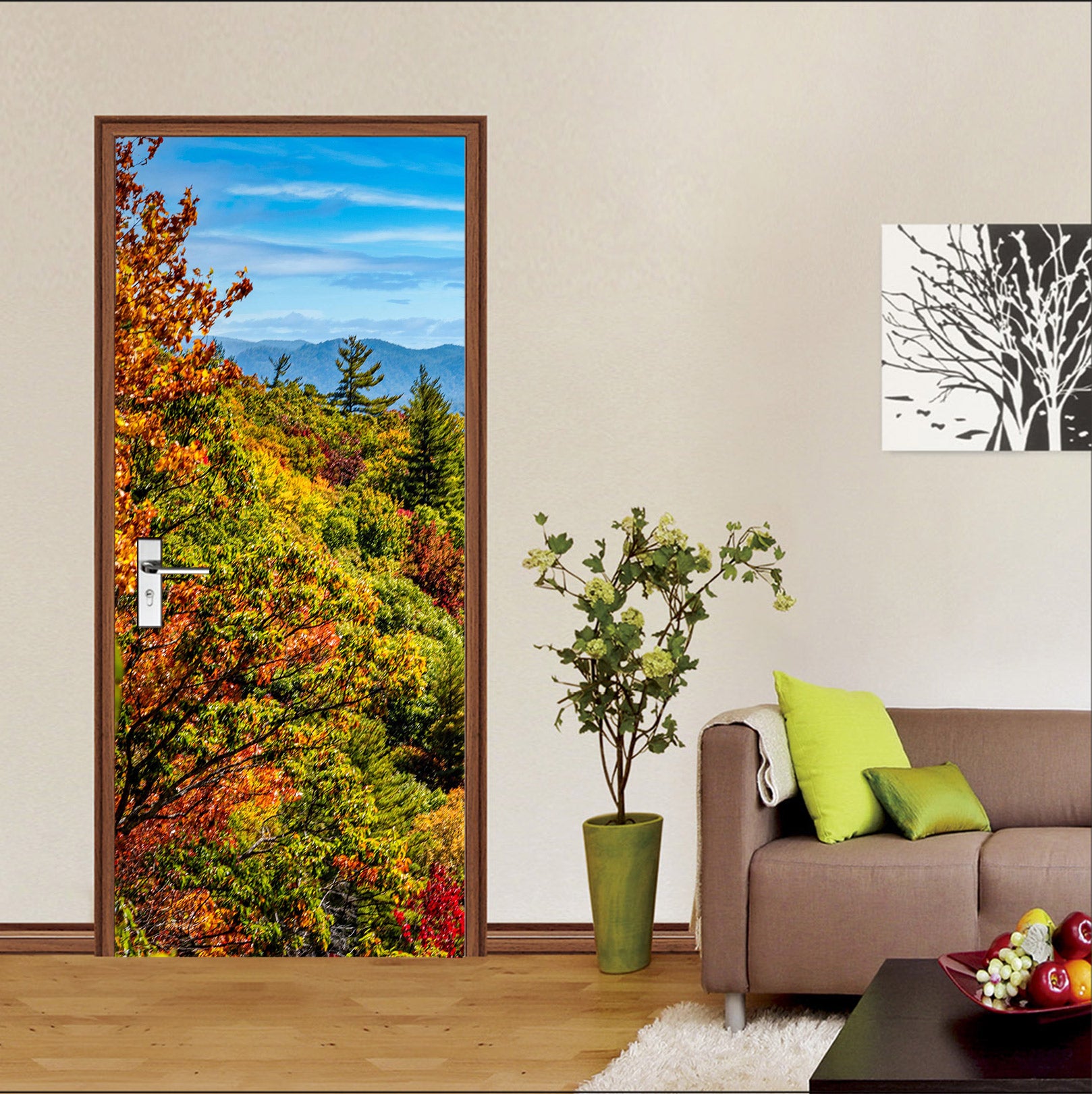 3D Grove Forest 10826 Beth Sheridan Door Mural