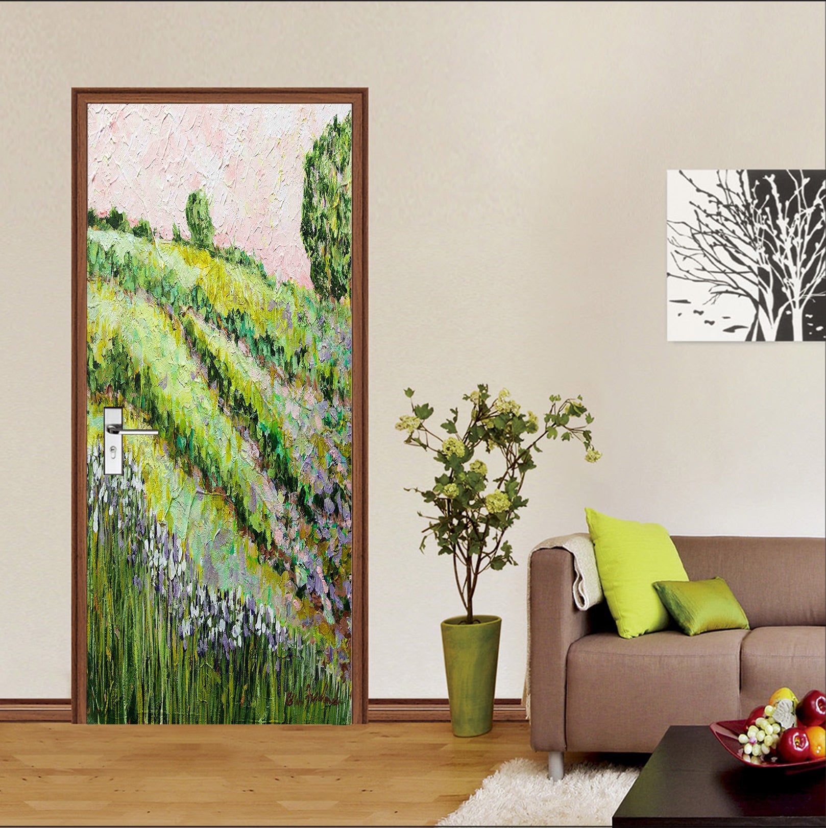 3D Hillside Lawn 93193 Allan P. Friedlander Door Mural