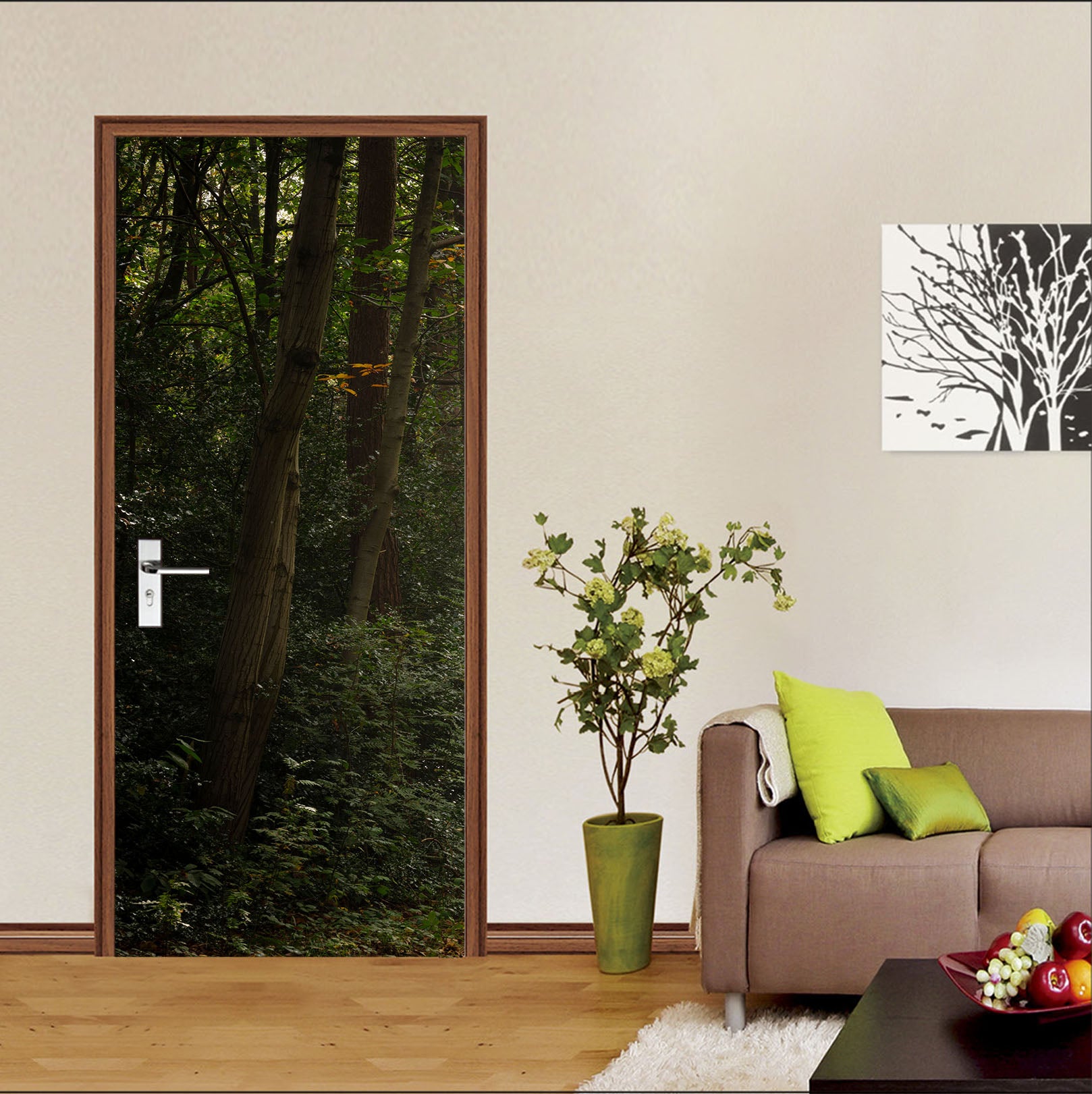 3D Deep Forest 5191 Assaf Frank Door Mural
