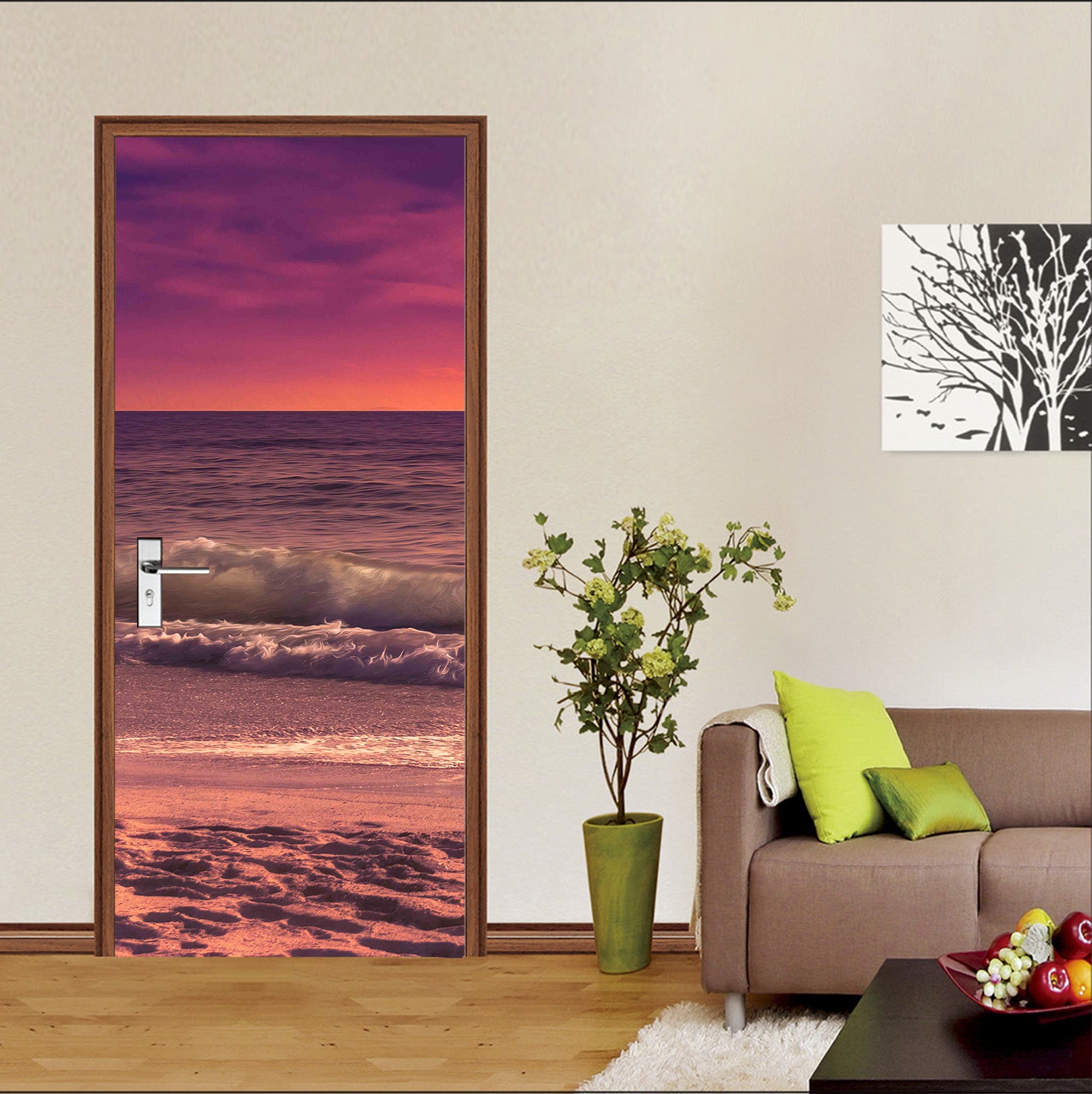 3D Seaside Spray 12285 Marco Carmassi Door Mural