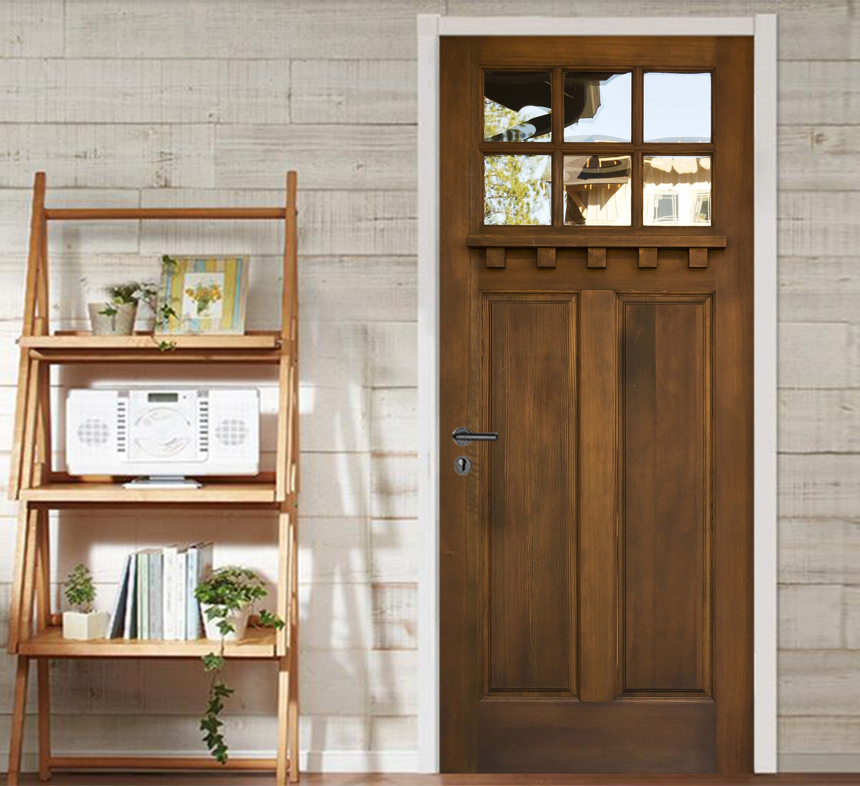 3D Wooden Door 007 Door Mural