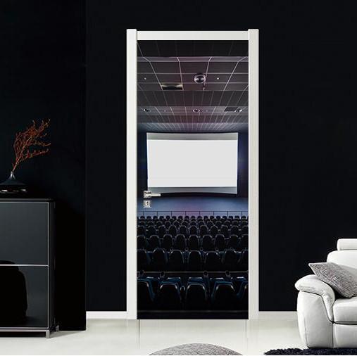 3D cinema show door mural Wallpaper AJ Wallpaper