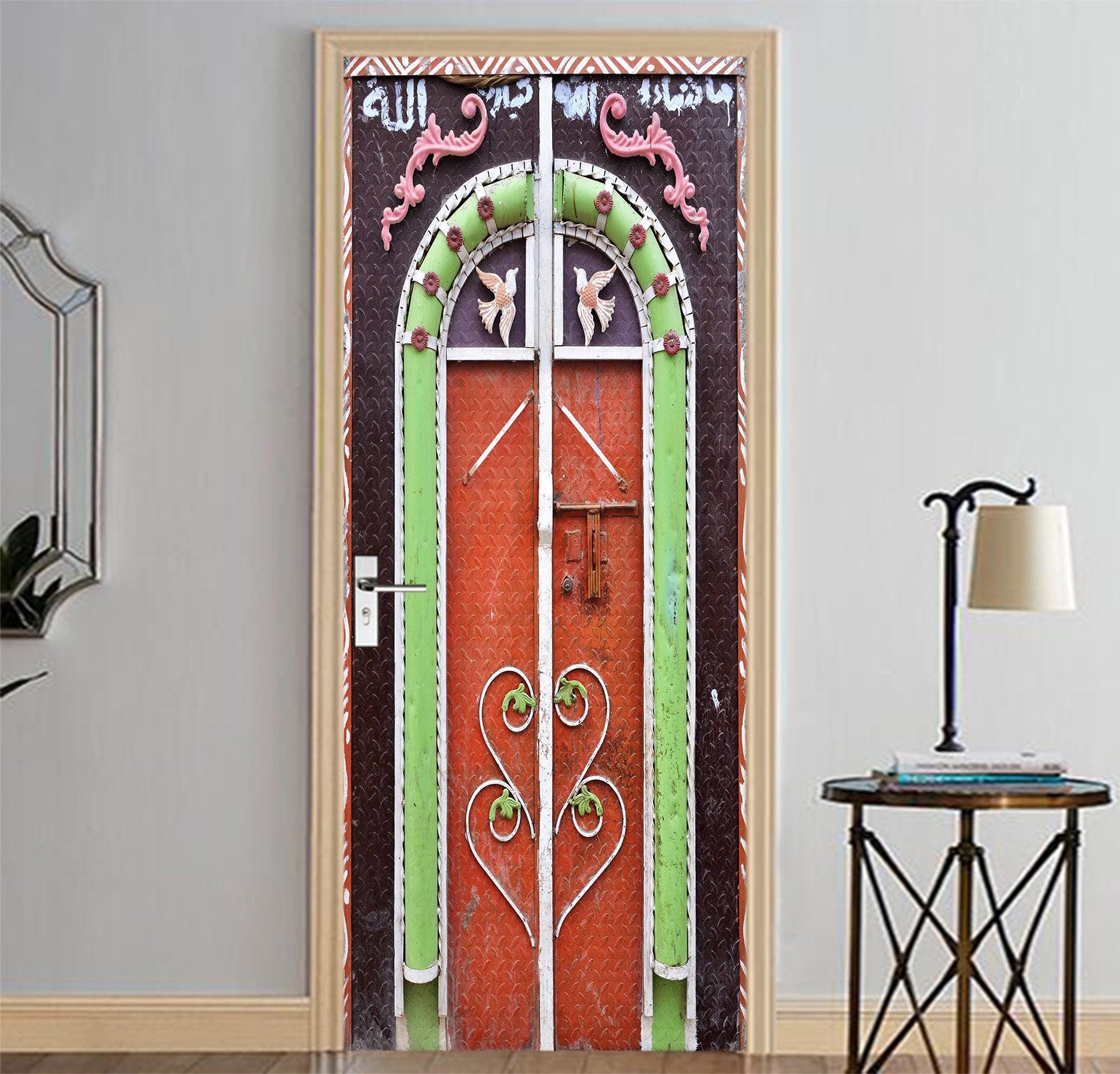 3D Pretty Gate Patterns Door Mural Wallpaper AJ Wallpaper