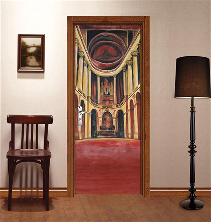 3D dome building magnificent house door mural Wallpaper AJ Wallpaper