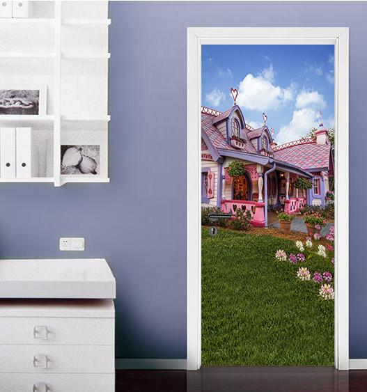 3D classical architecture door mural Wallpaper AJ Wallpaper