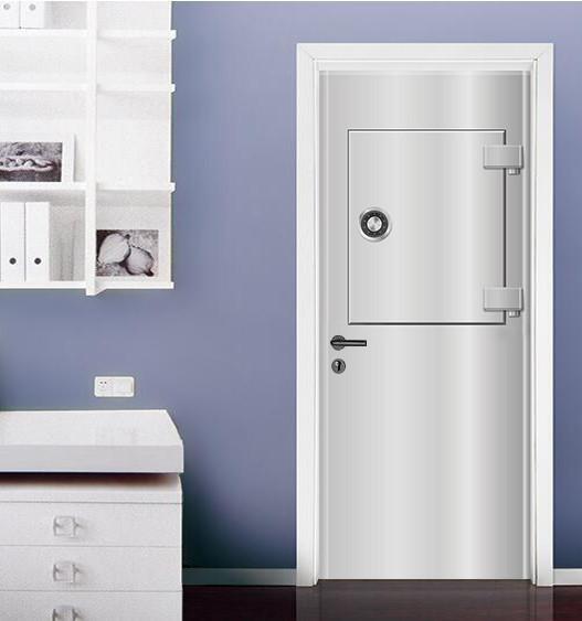 3D white unknown painting door mural Wallpaper AJ Wallpaper