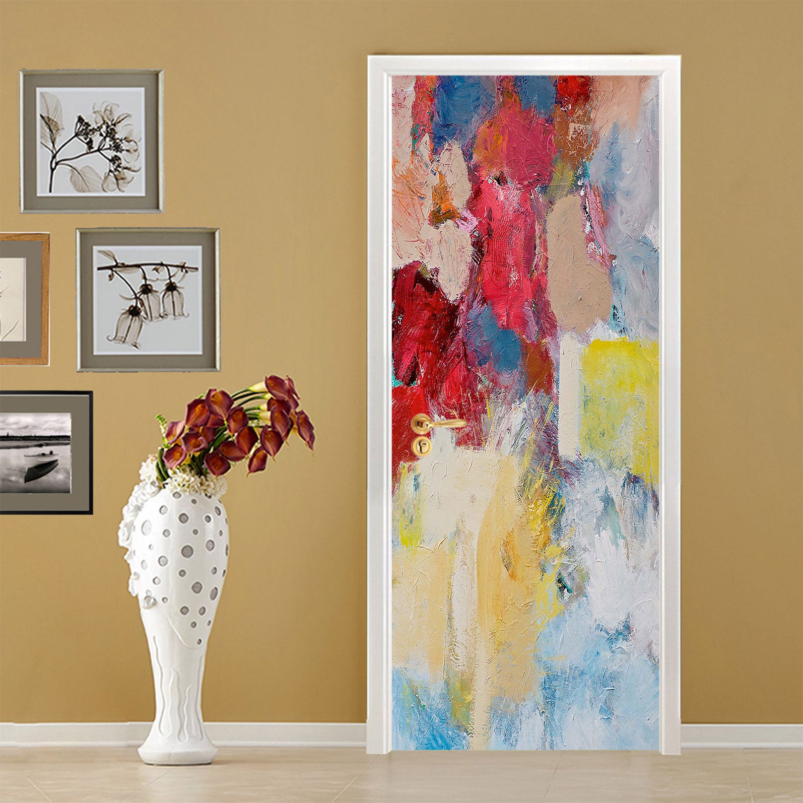 3D Color Paint Pattern 9388 Allan P. Friedlander Door Mural