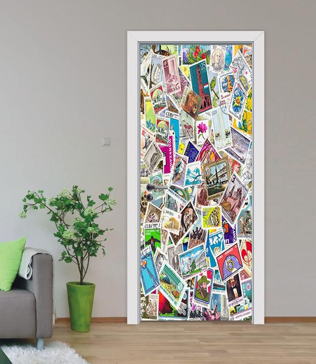 3D modern graffiti cartoon door mural Wallpaper AJ Wallpaper