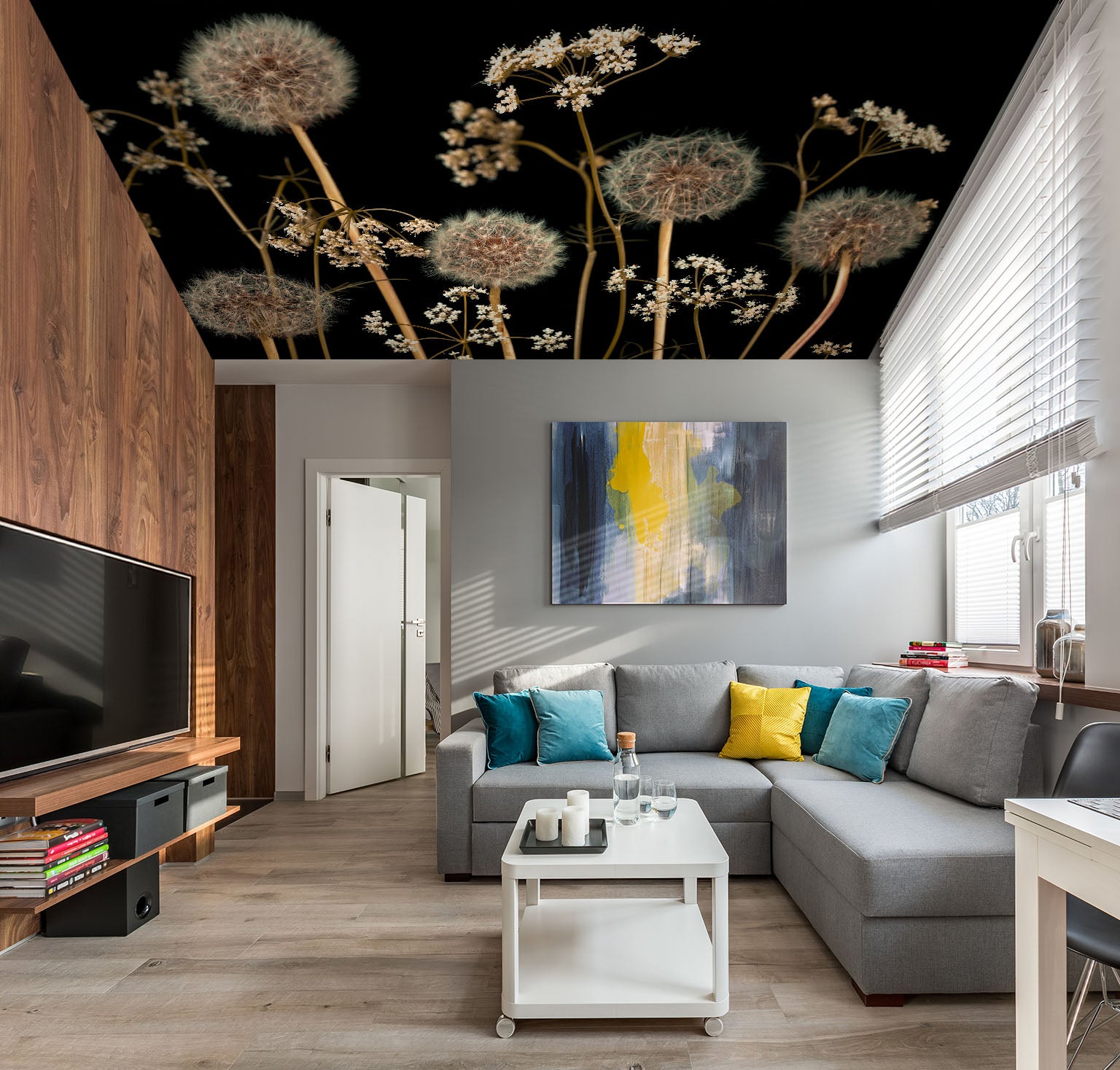 3D Dandelion Flower 2561 Assaf Frank Ceiling Wallpaper Murals