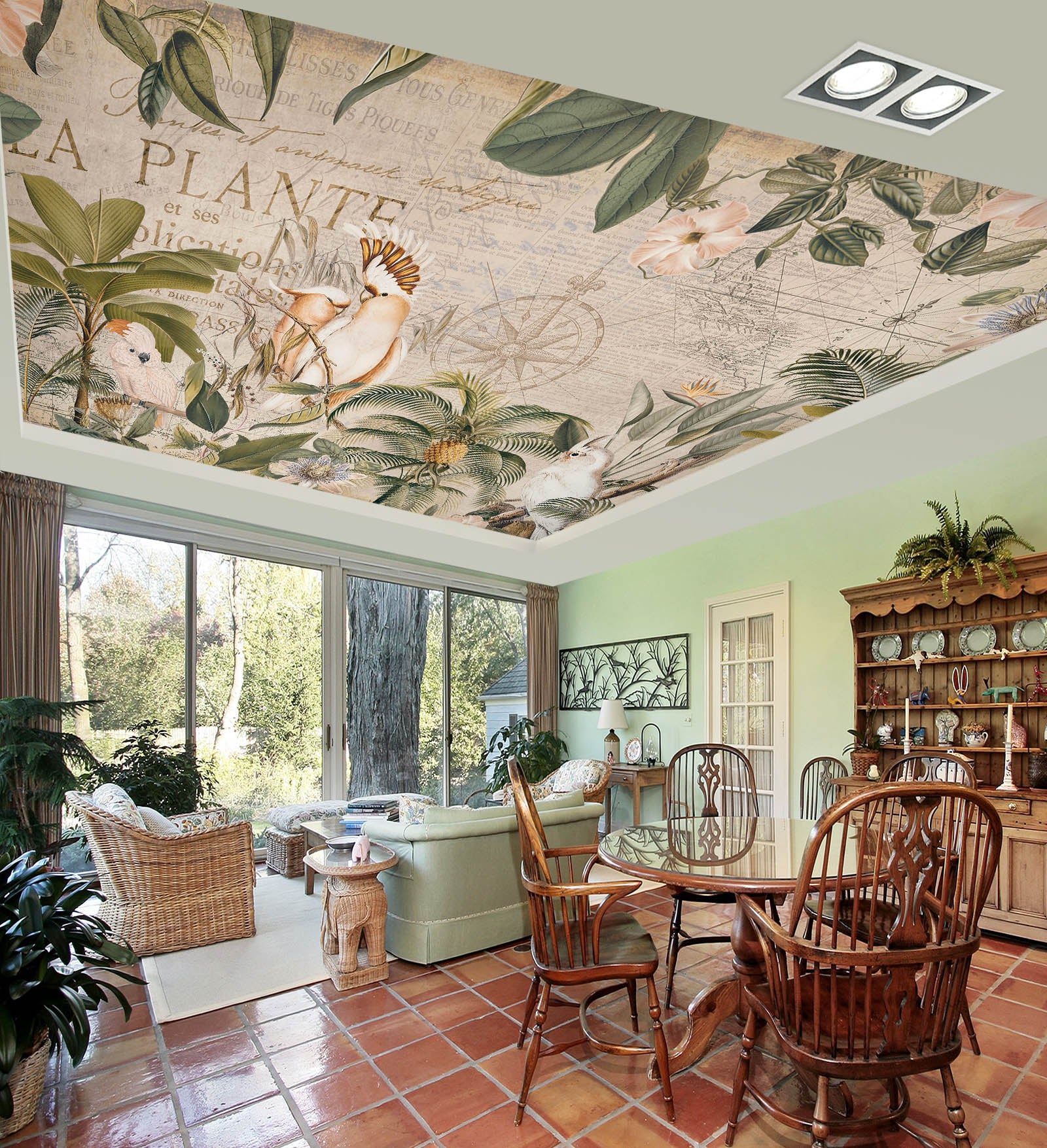 3D Vintage Tree Bird 5274 Andrea Haase Ceiling Wallpaper Murals
