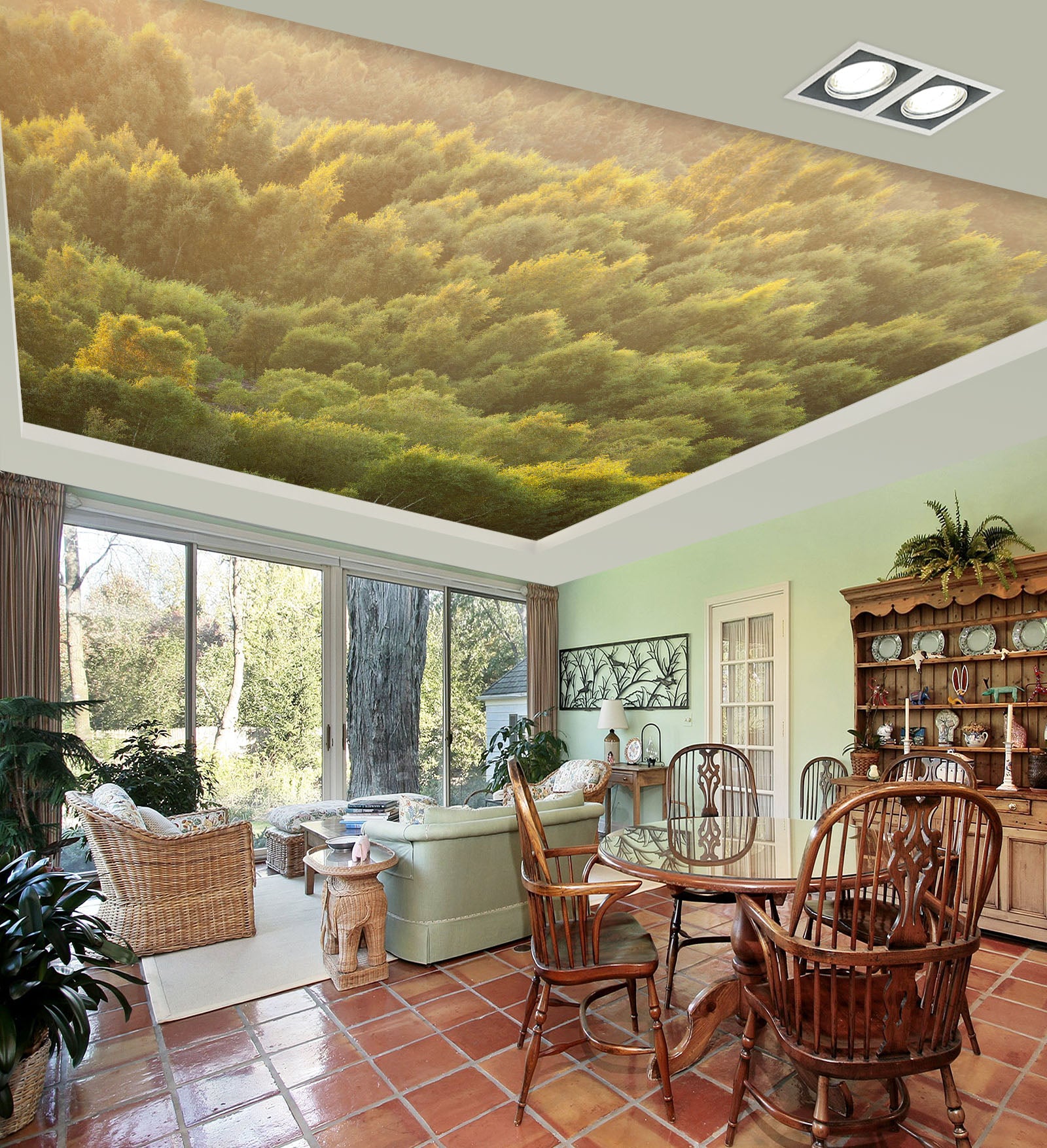3D Forest Trees 2554 Assaf Frank Ceiling Wallpaper Murals