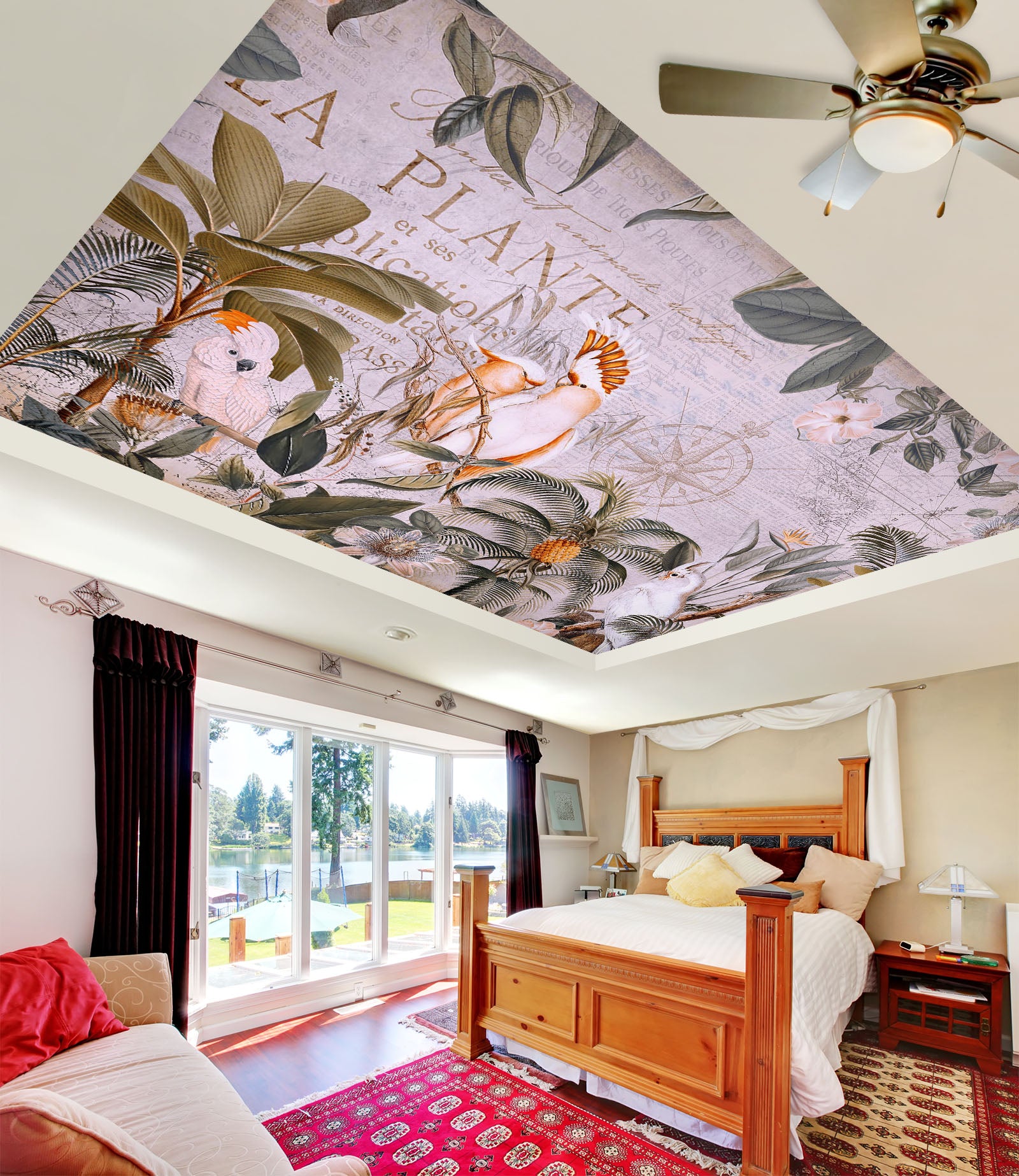 3D Tropical Plants 5273 Andrea Haase Ceiling Wallpaper Murals