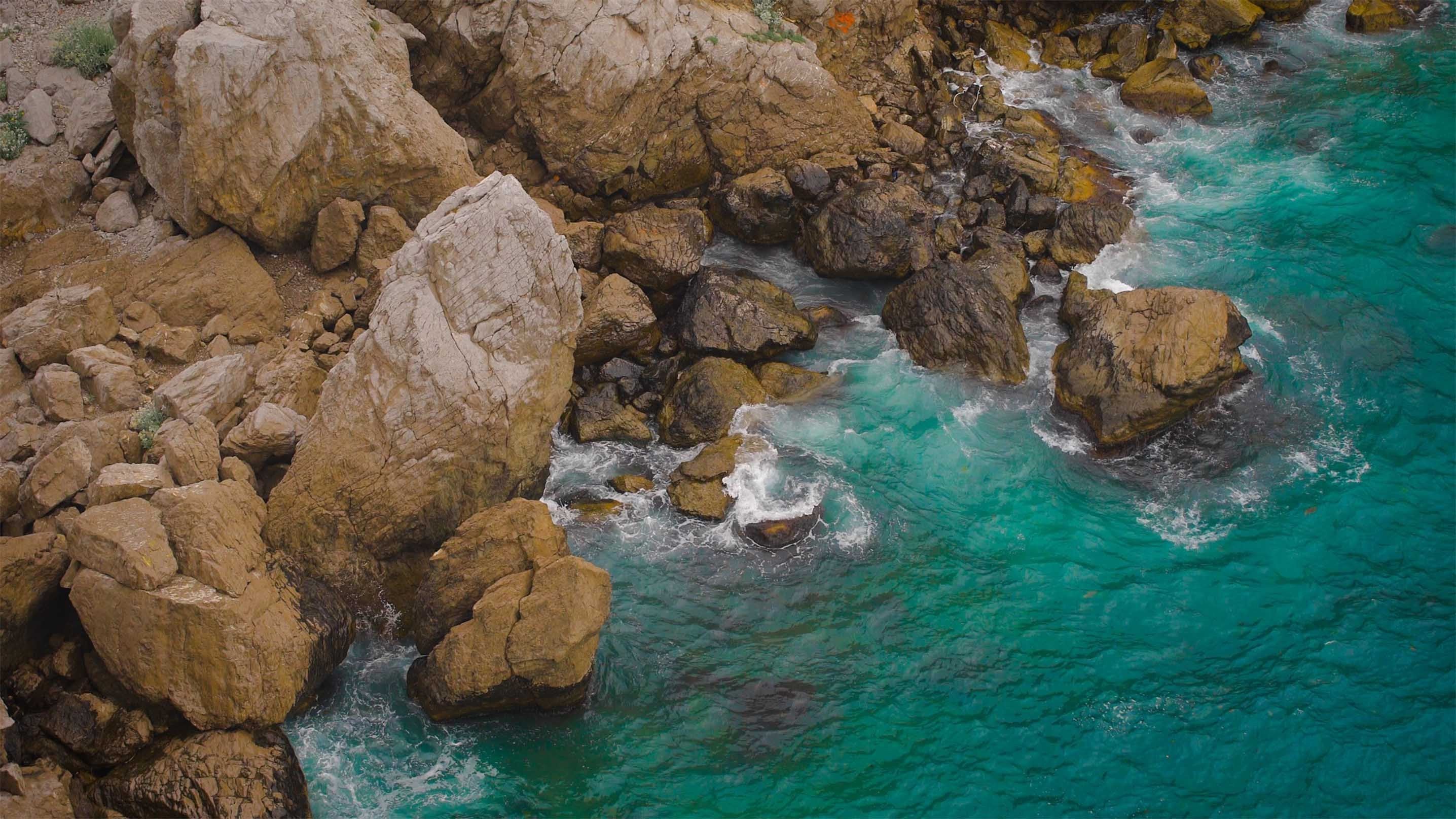 3D Sea Stones Coast Kitchen Mat Floor Mural Wallpaper AJ Wallpaper