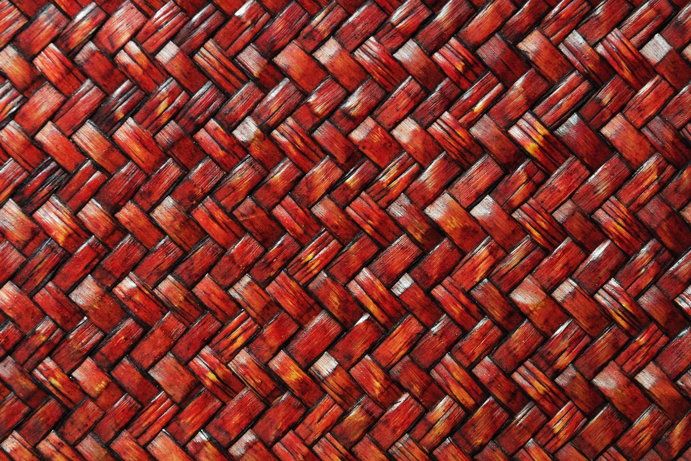 3D Bamboo Weave Kitchen Mat Floor Mural Wallpaper AJ Wallpaper