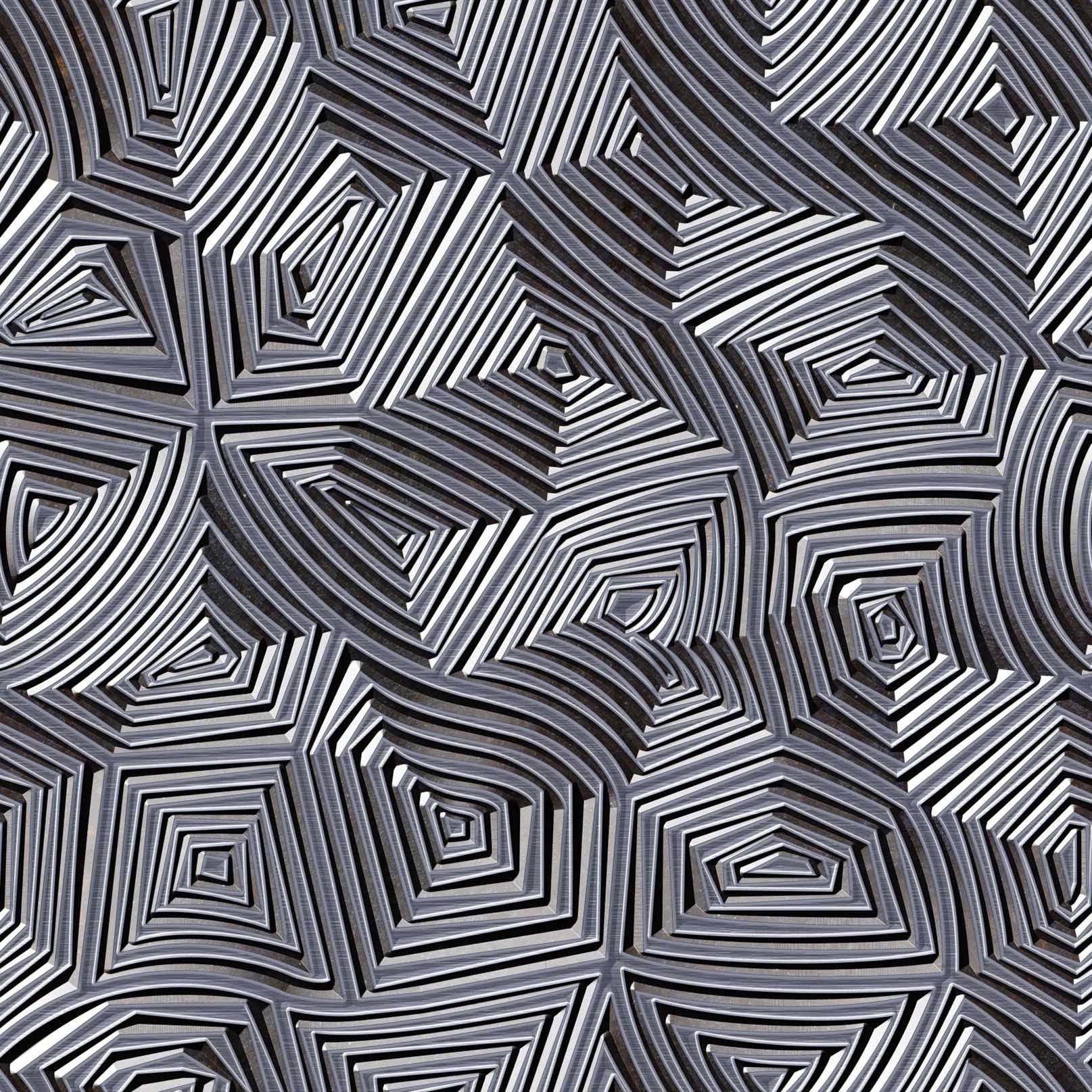 3D Metal Pattern Kitchen Mat Floor Mural Wallpaper AJ Wallpaper