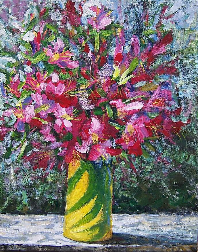 Colorful Vase Painting Wallpaper AJ Wallpaper 2