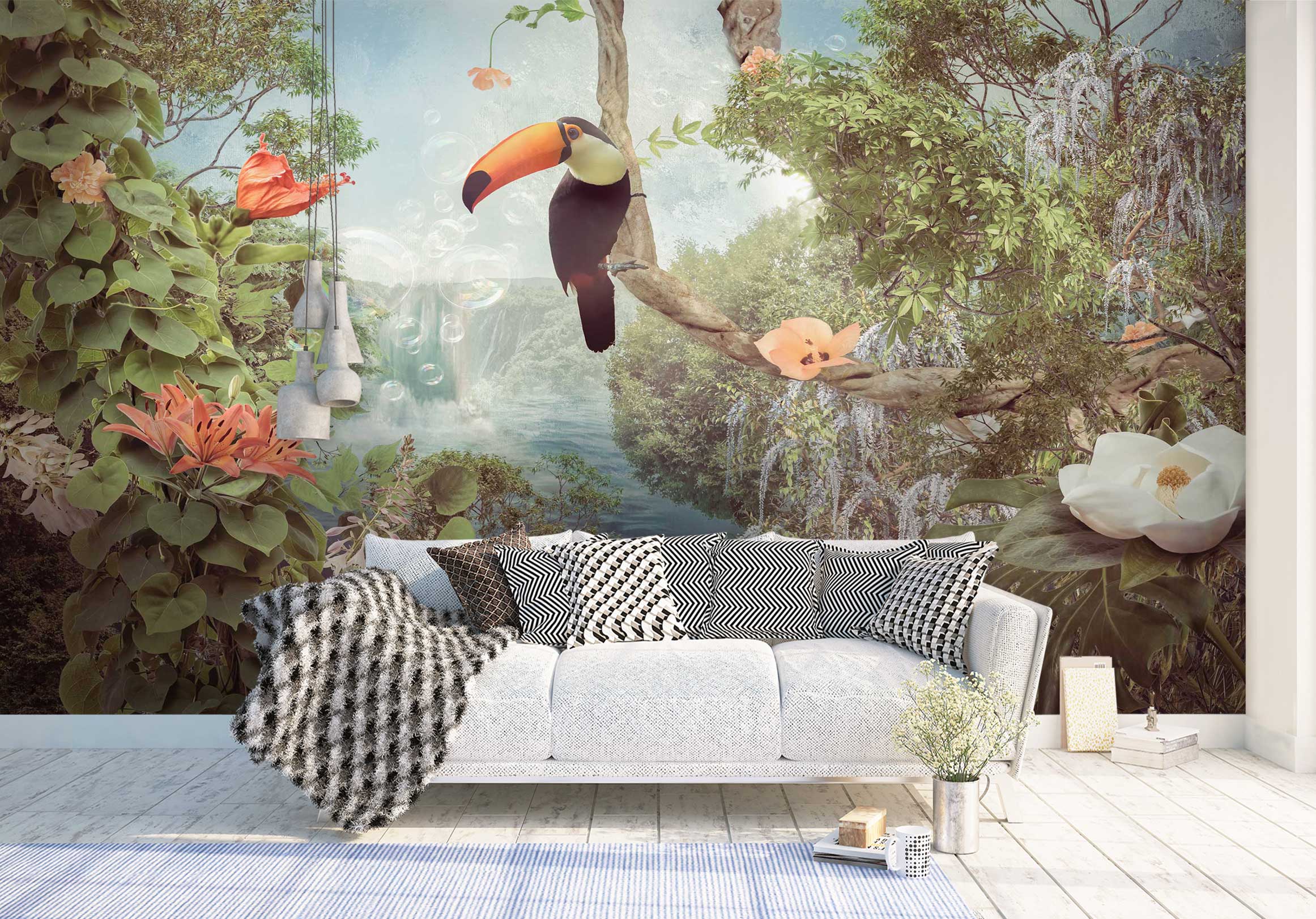 3D Tree Toucan 5237 Beth Sheridan Wall Mural Wall Murals