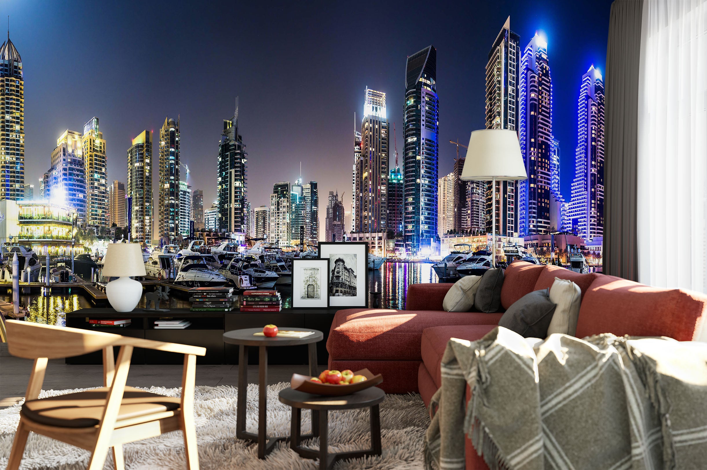 3D City Night 1453 Wall Murals