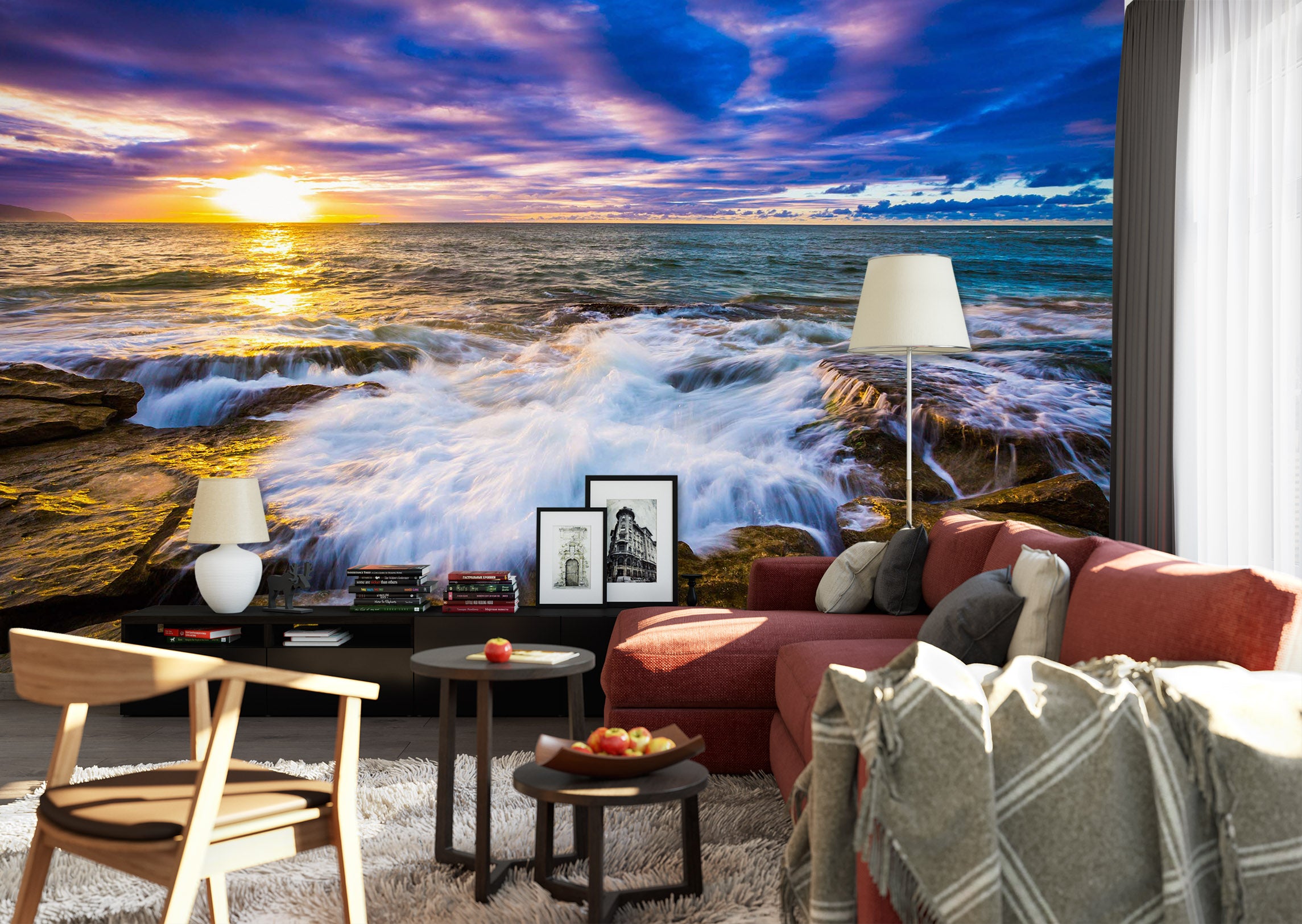 3D Sunset 1488 Wall Murals