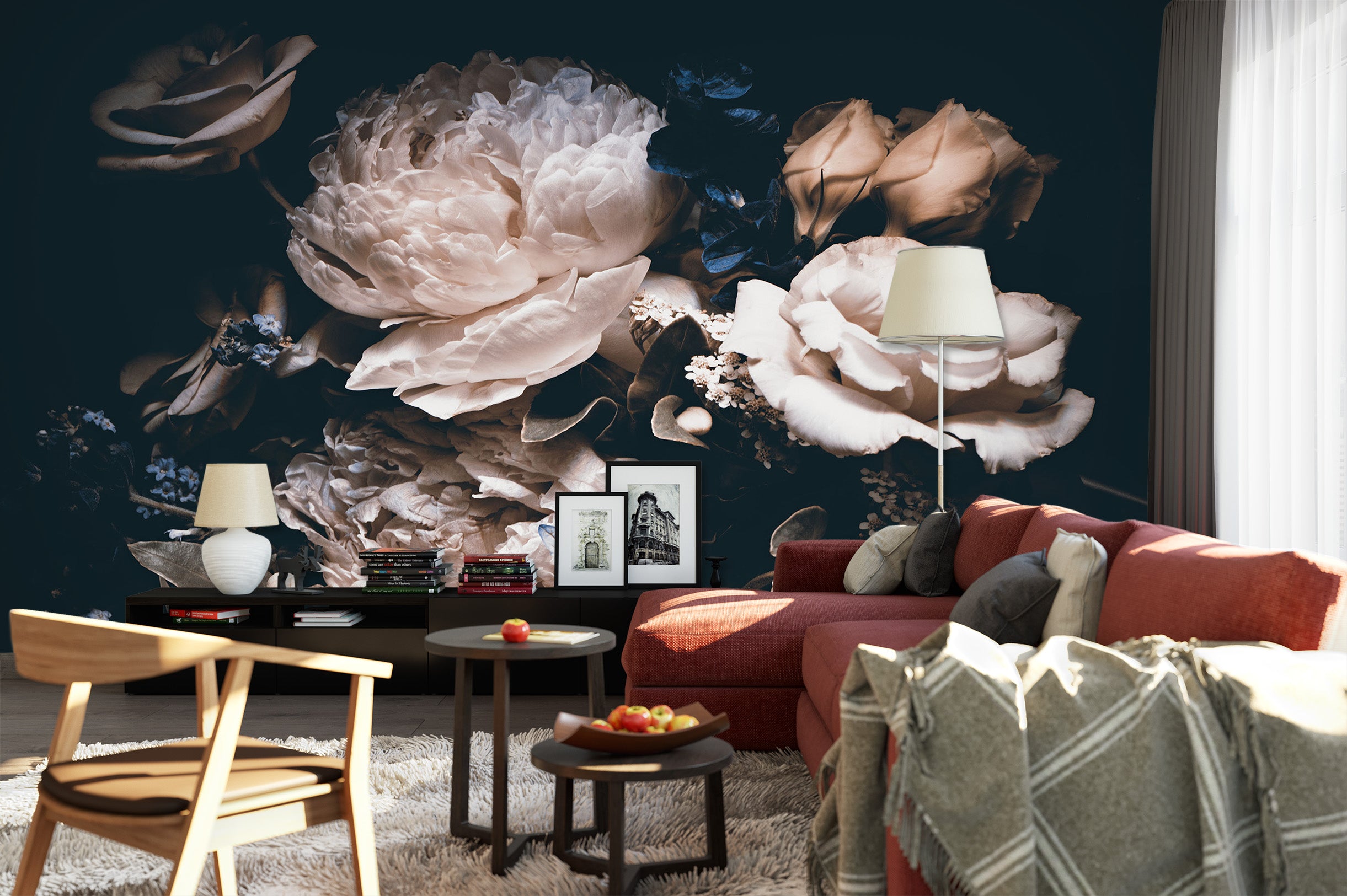 3D Vintage Flower 1470 Wall Murals