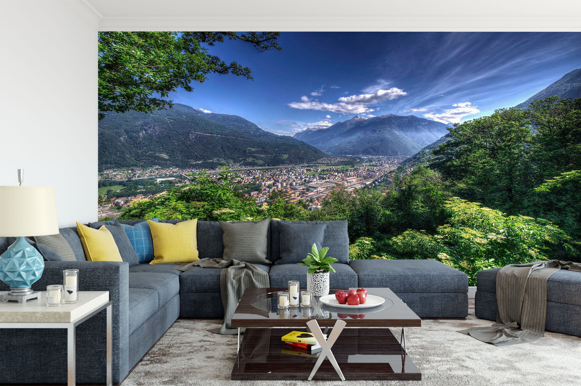 3D Mountain Woods 1501 Wall Murals