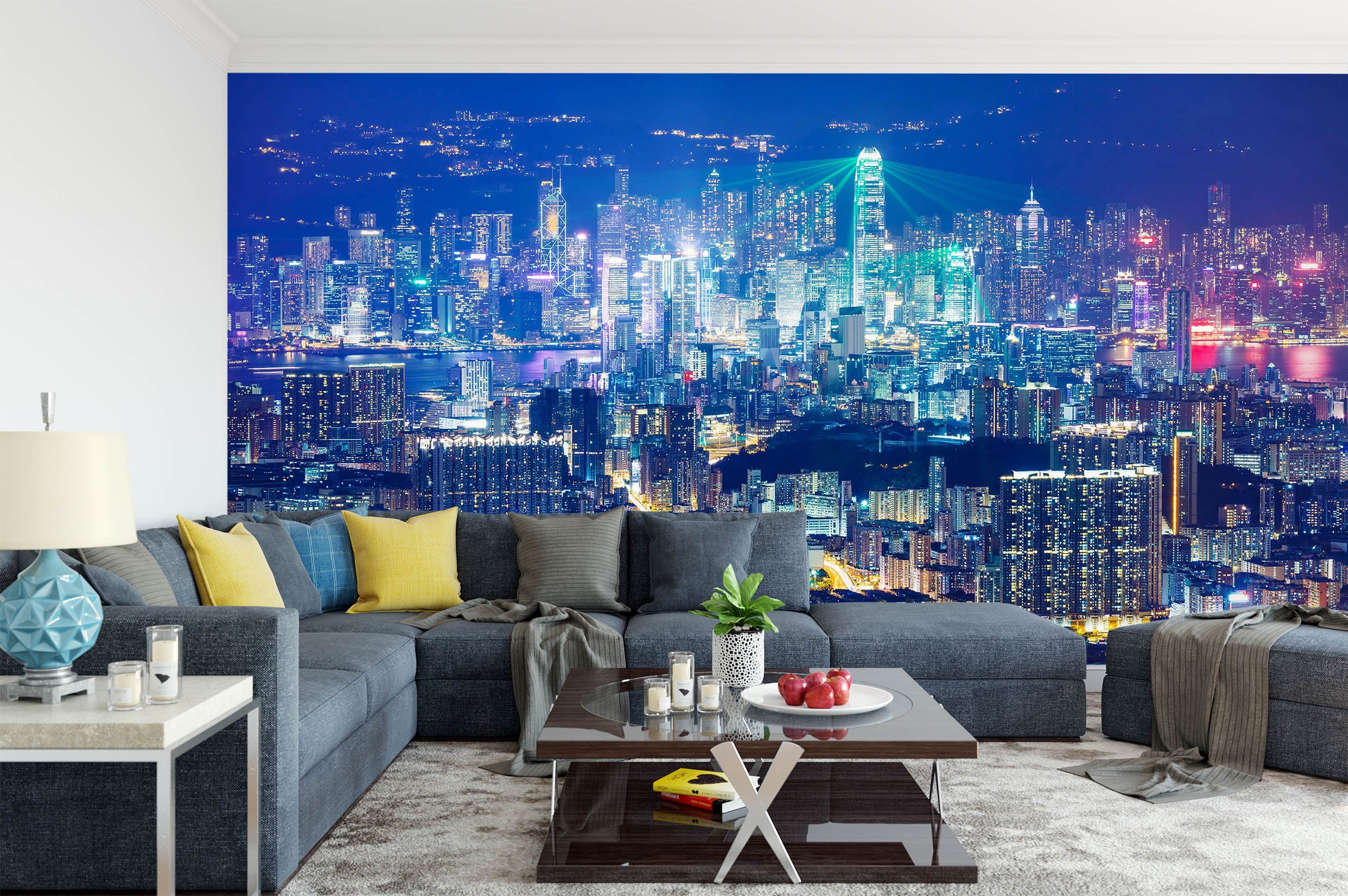 3D City Night 1454 Wall Murals