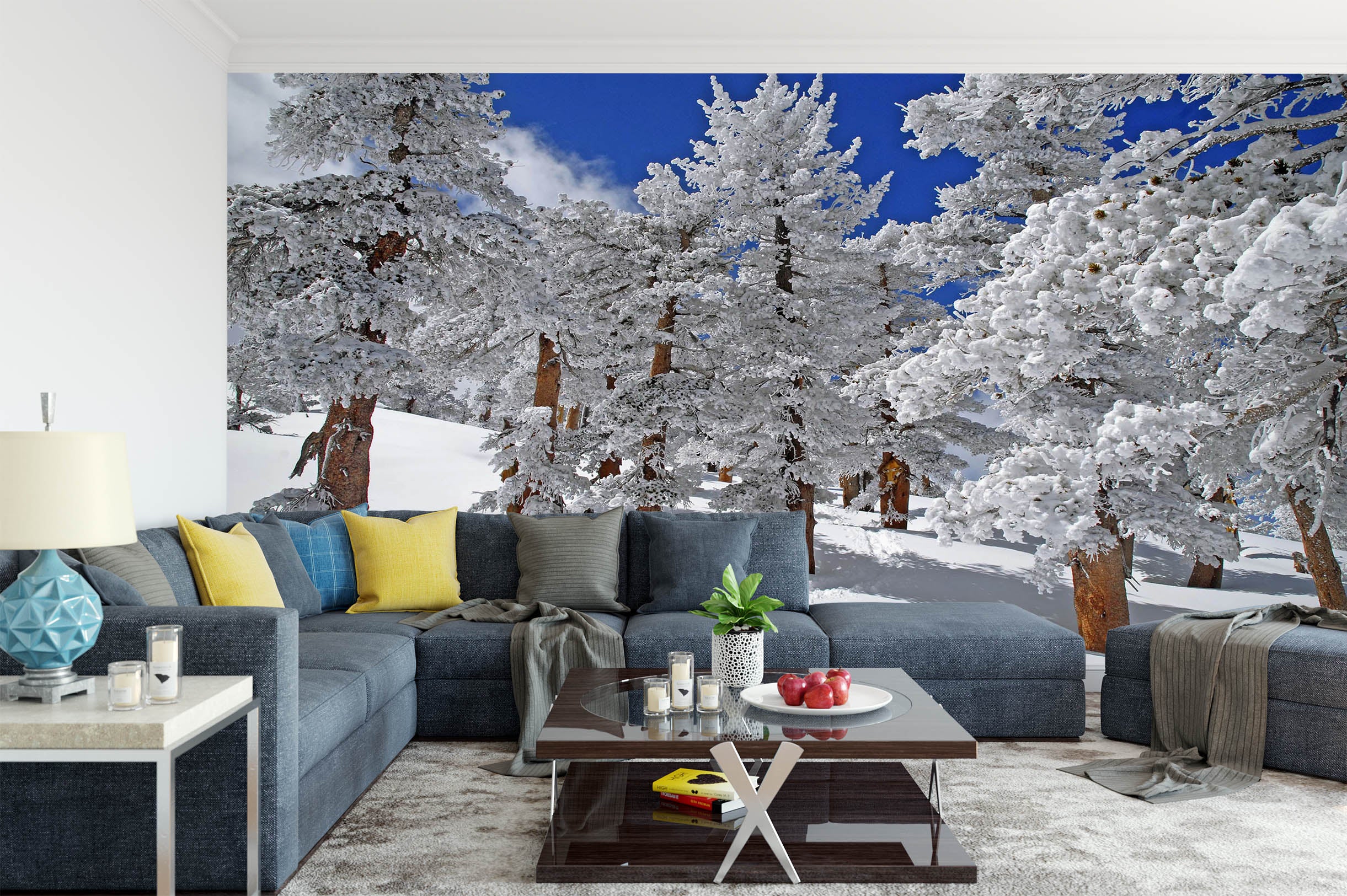 3D Snow Scene 1515 Wall Murals