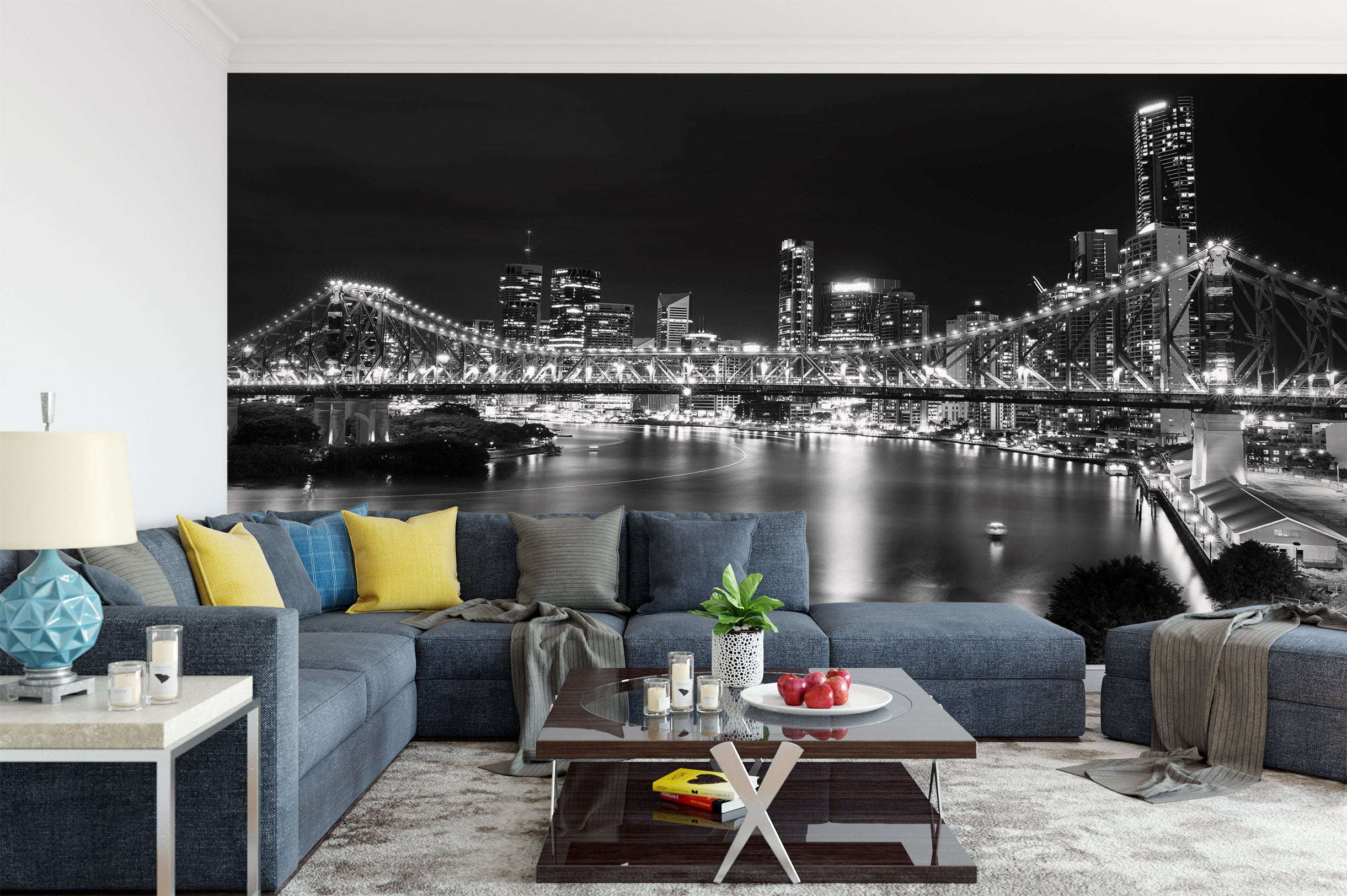 3D Bridge City 1466 Wall Murals