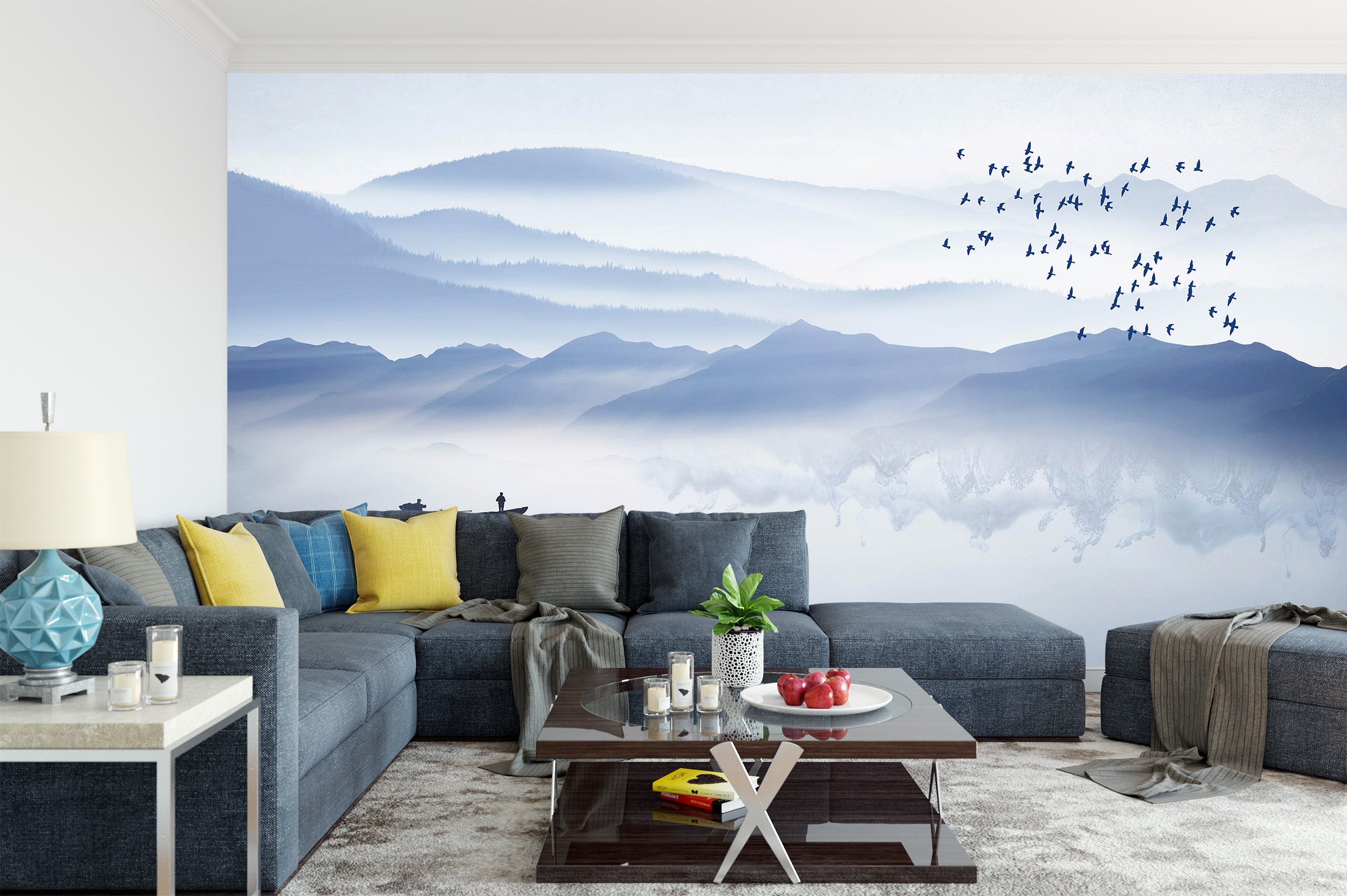 3D Landscape Lake 1454 Wall Murals