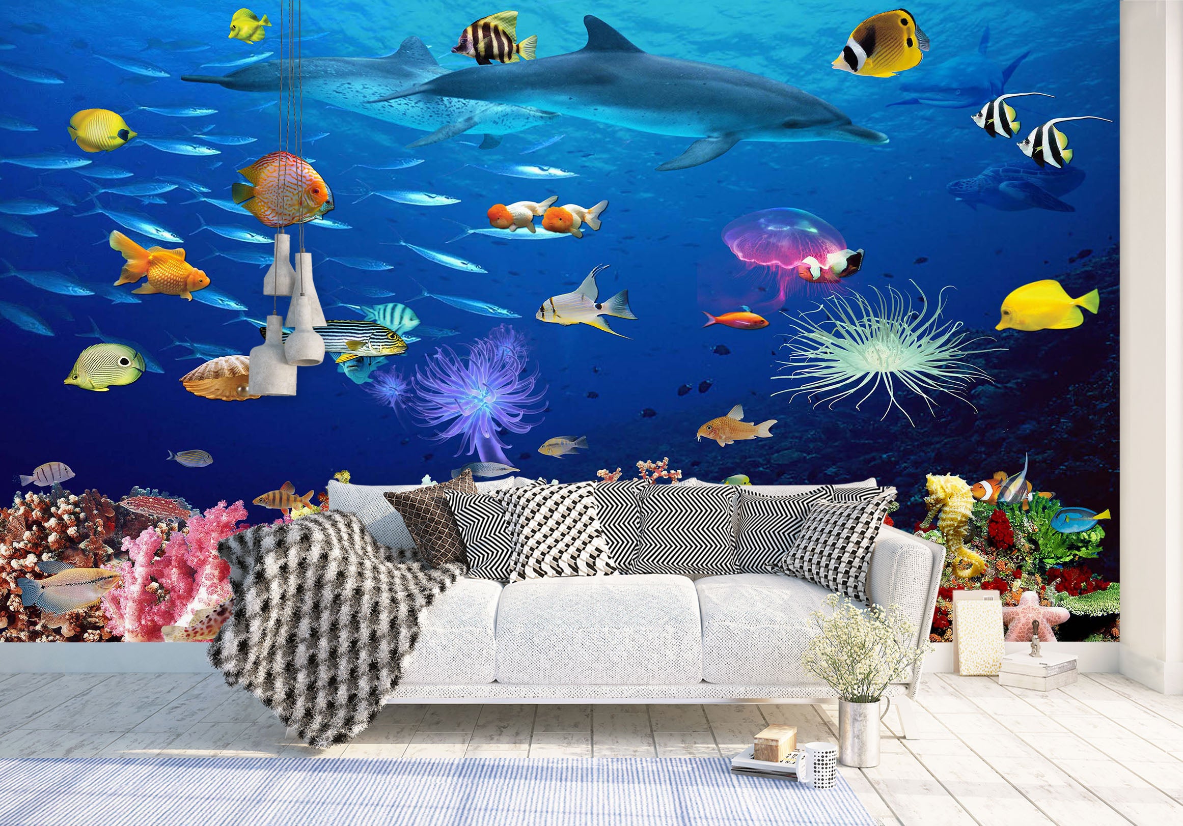 3D The Underwater World 1403 Wall Murals