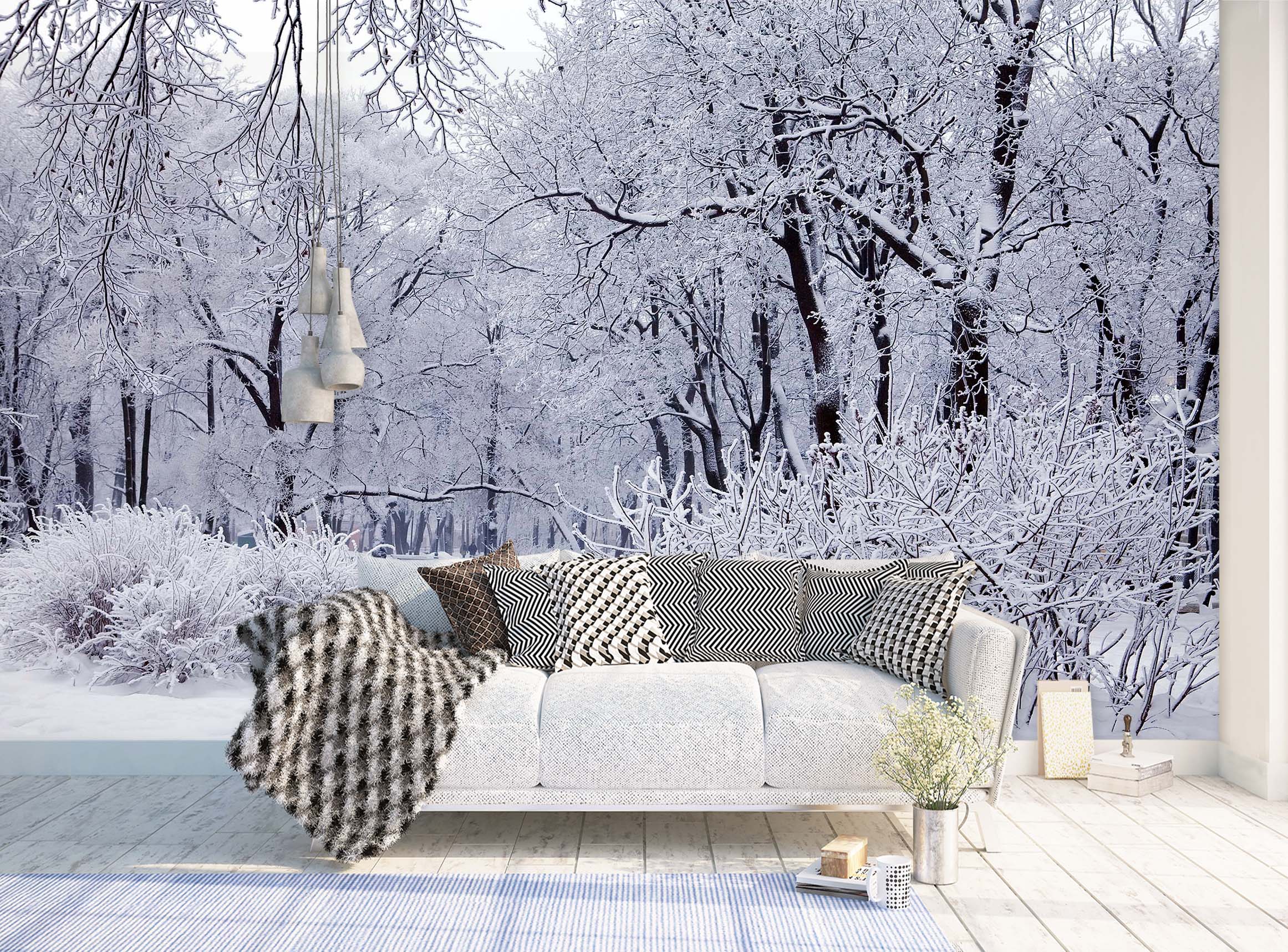 3D Snow White Woods 1438 Wall Murals