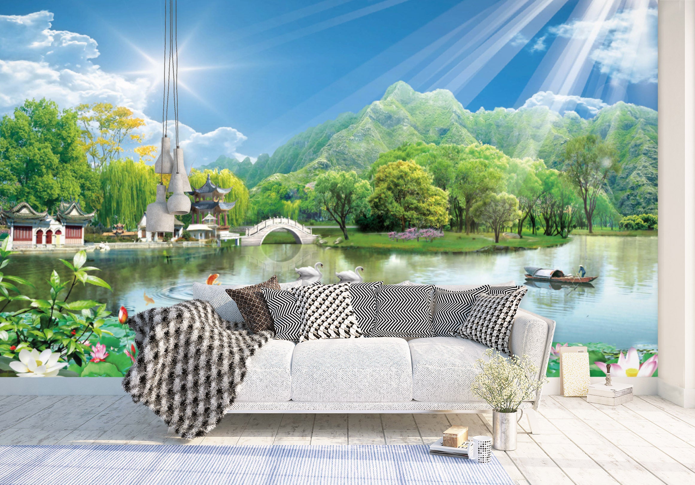 3D Clear Sky 1417 Wall Murals