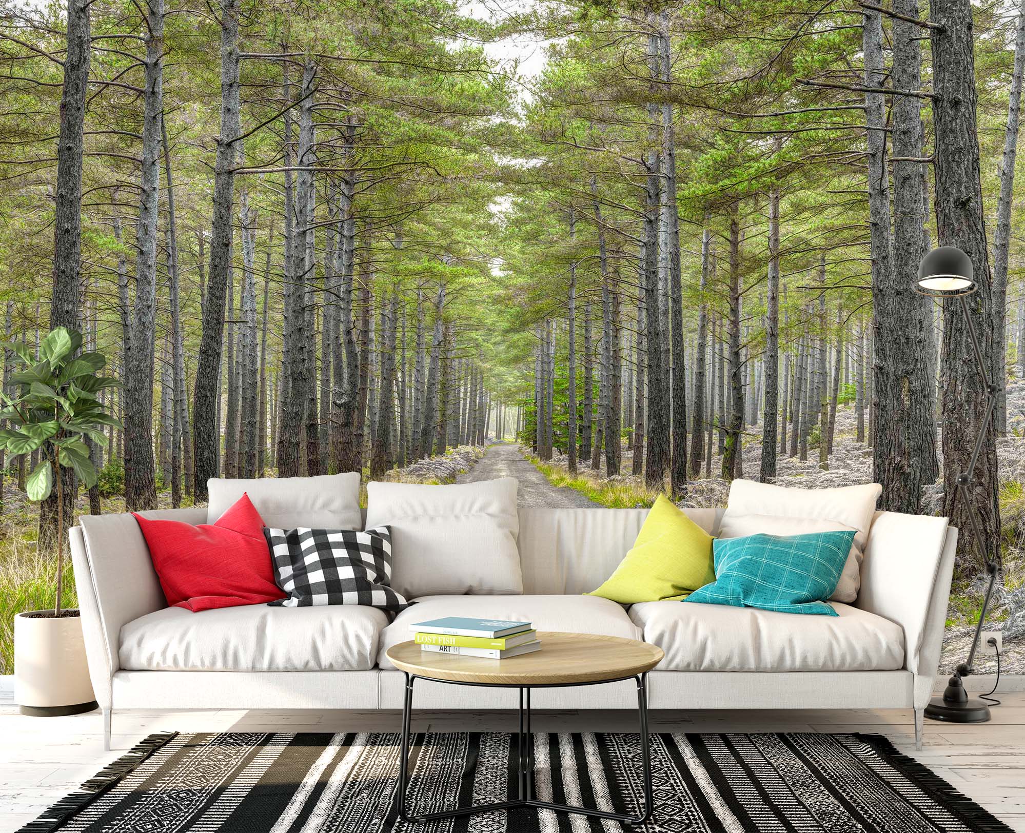 3D Autumn Woods 1432 Assaf Frank Wall Mural Wall Murals