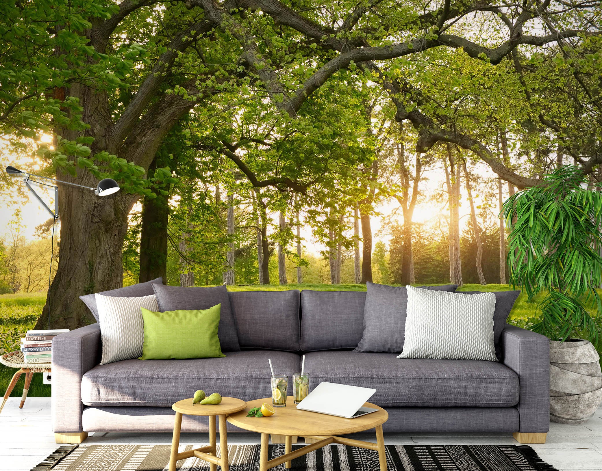 3D Grass Sunshine 1504 Wall Murals