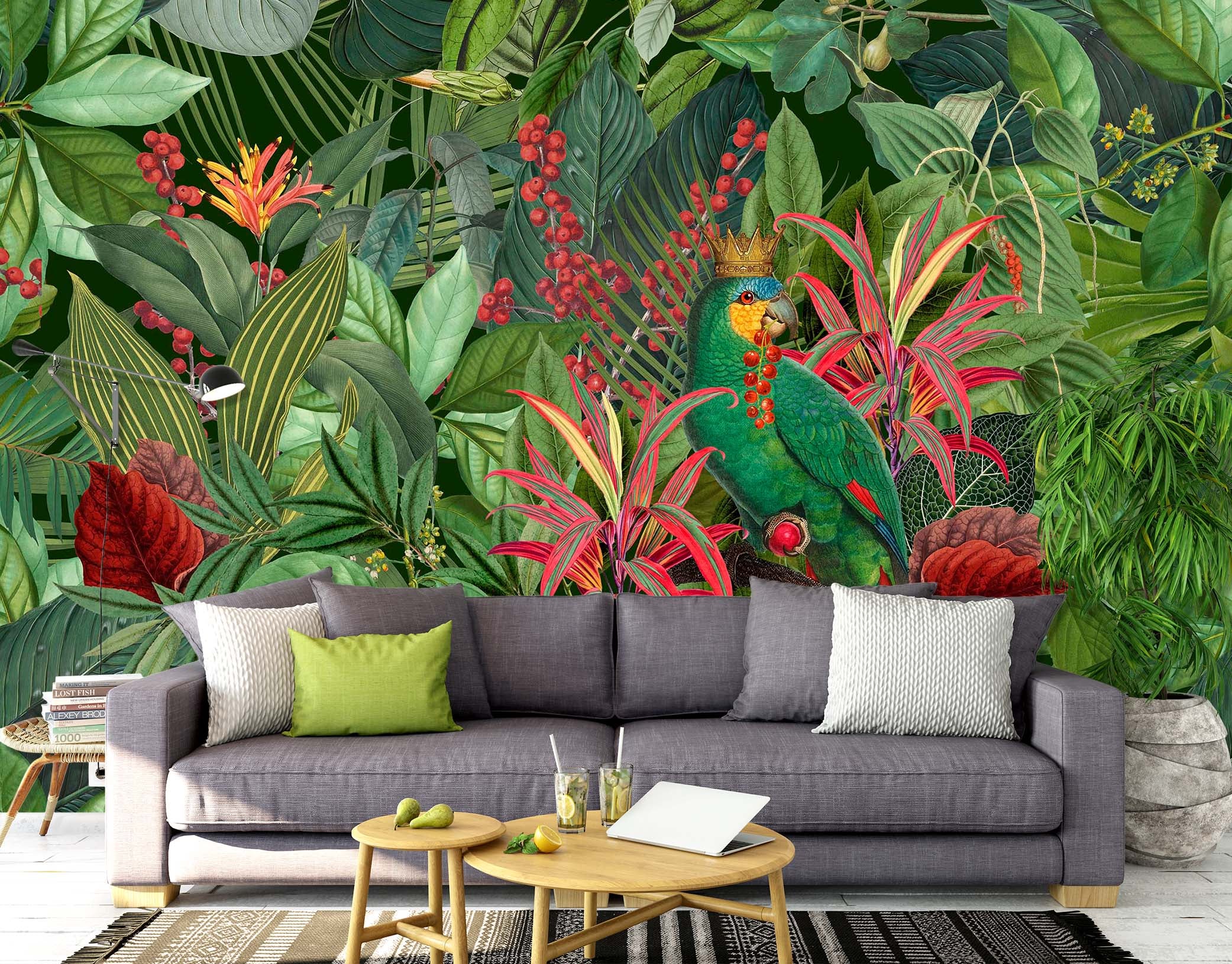 3D Forest Flowers 1002 Andrea haase Wall Mural Wall Murals
