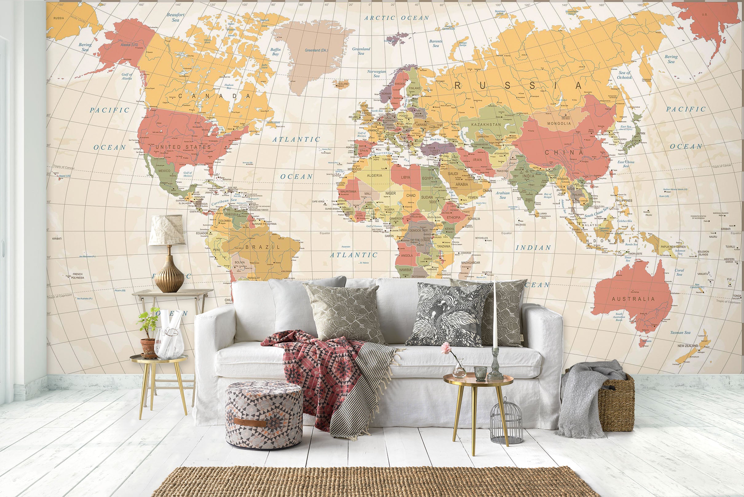 3D Map 1467 Wall Murals