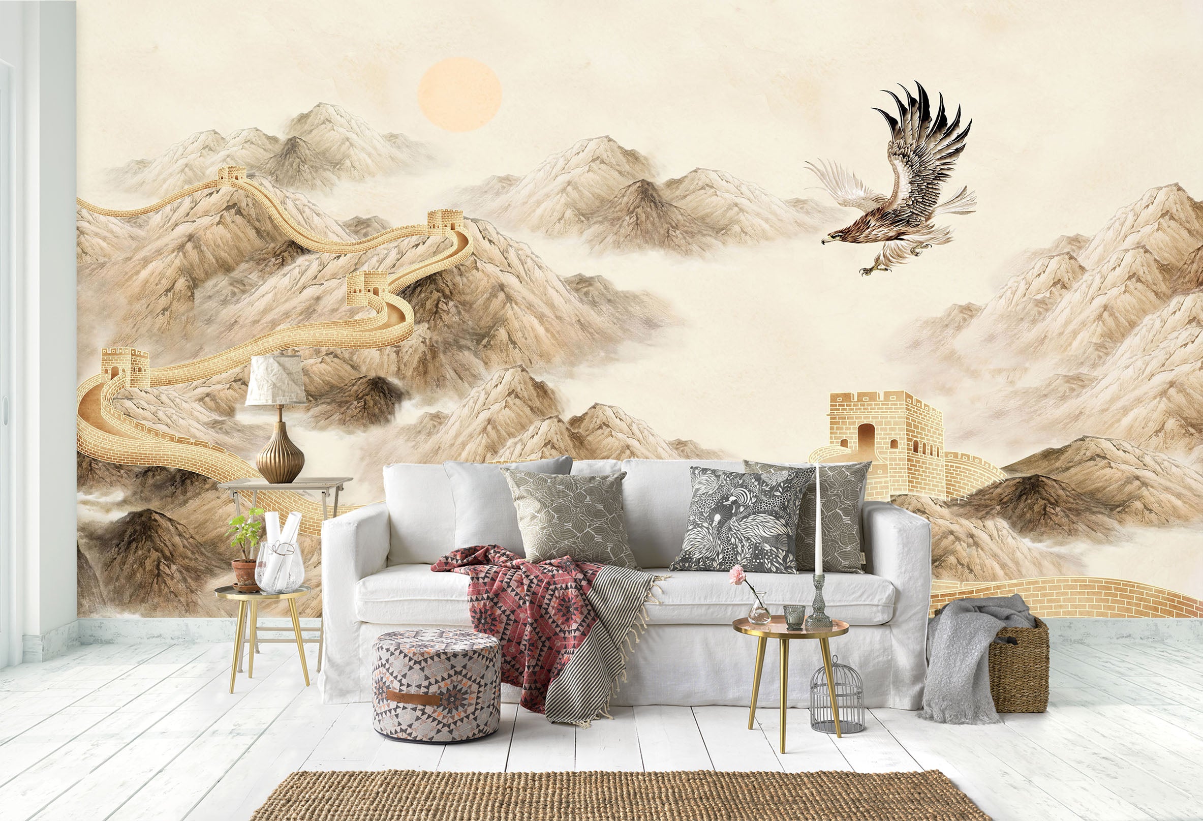 3D Abstract Alpine 1468 Wall Murals