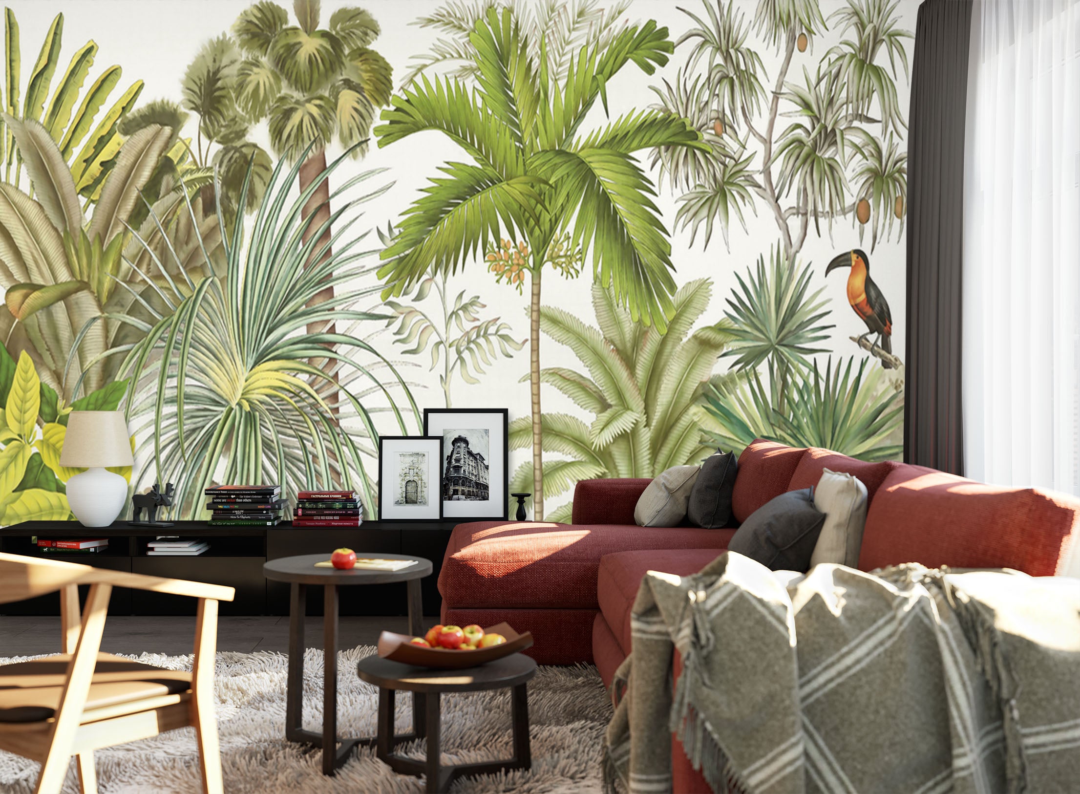 3D Forest Toucan 1520 Wall Murals