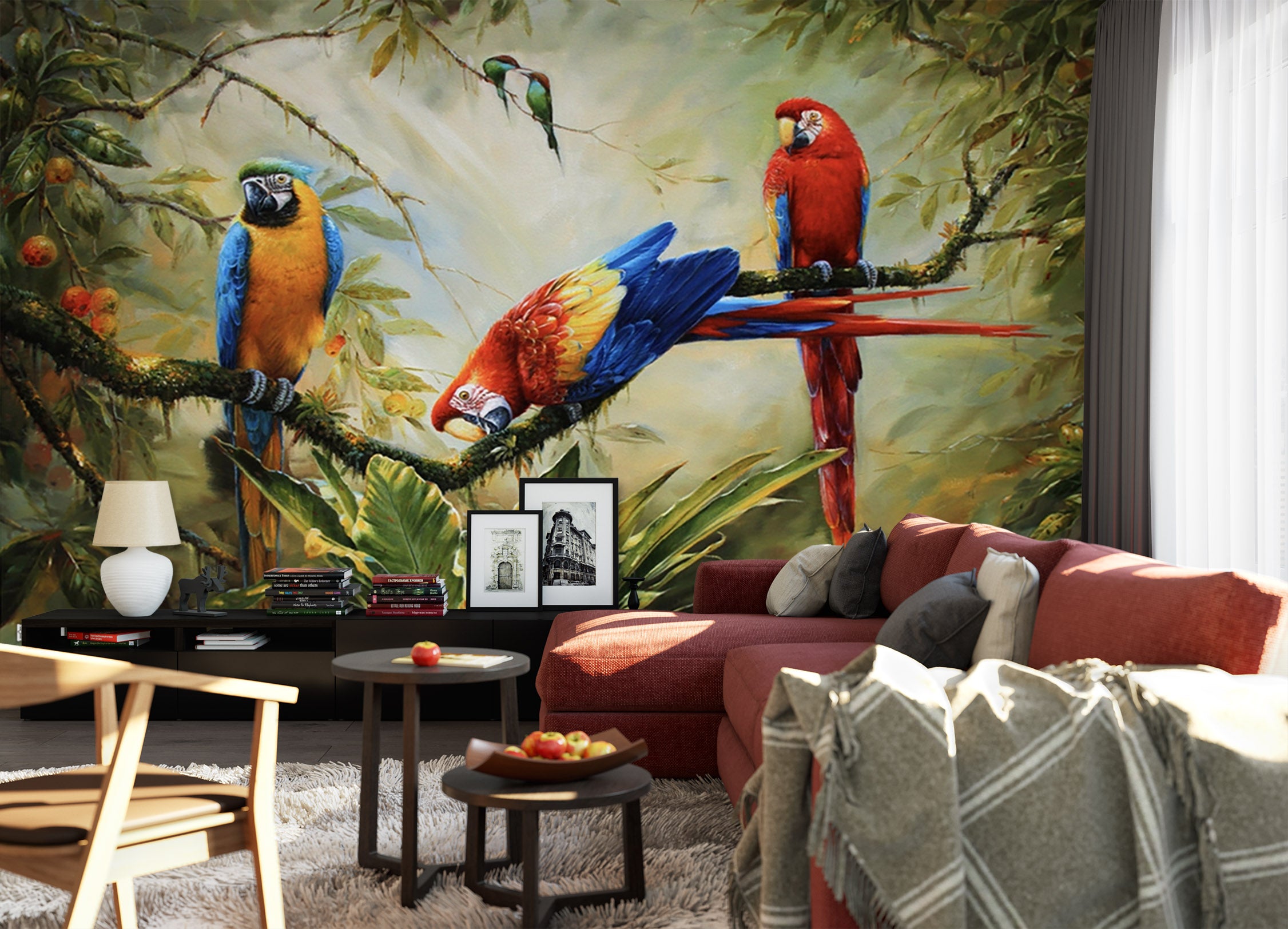3D Parrot Bird 1503 Wall Murals