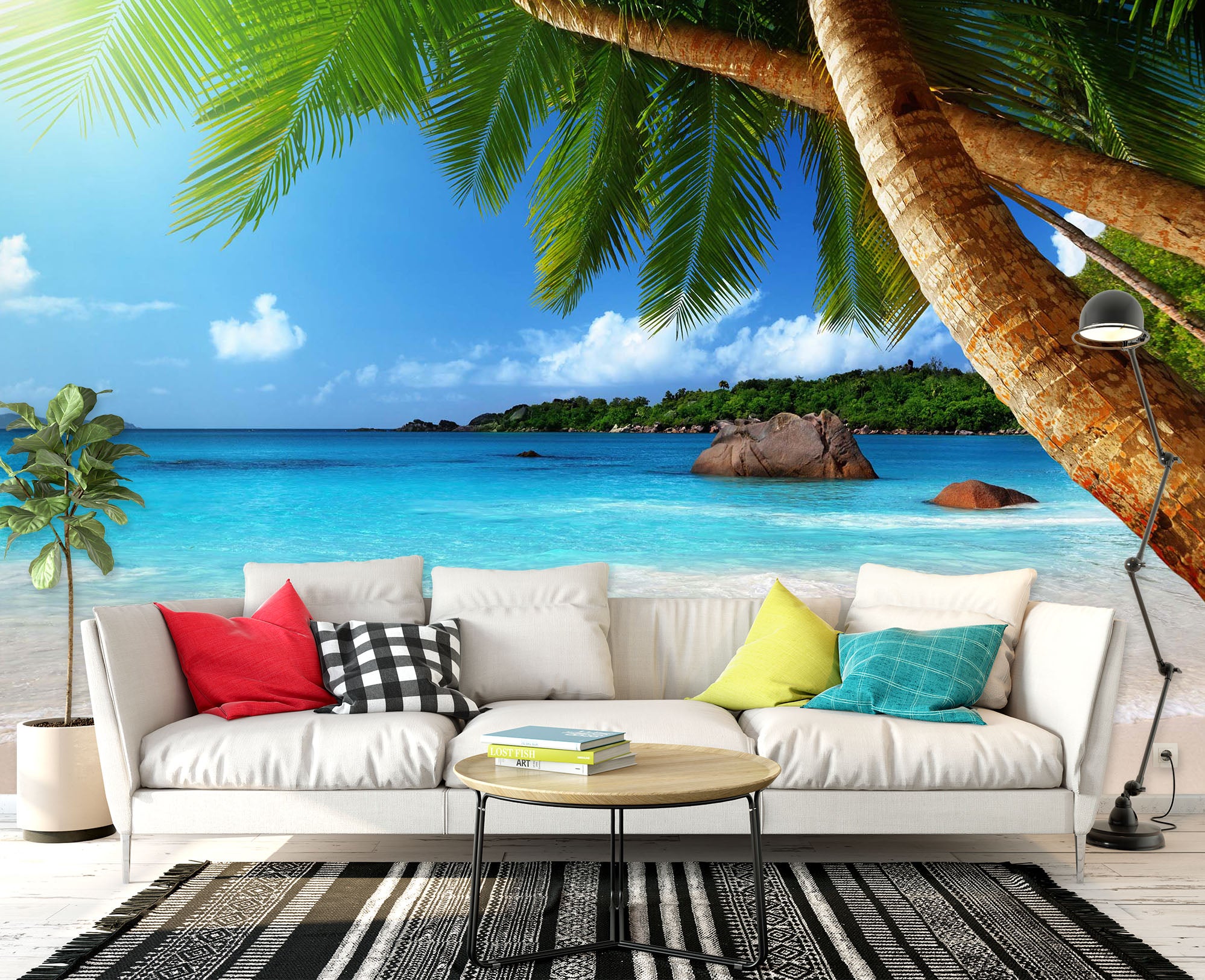 3D Beach Sea 2010 Wall Murals