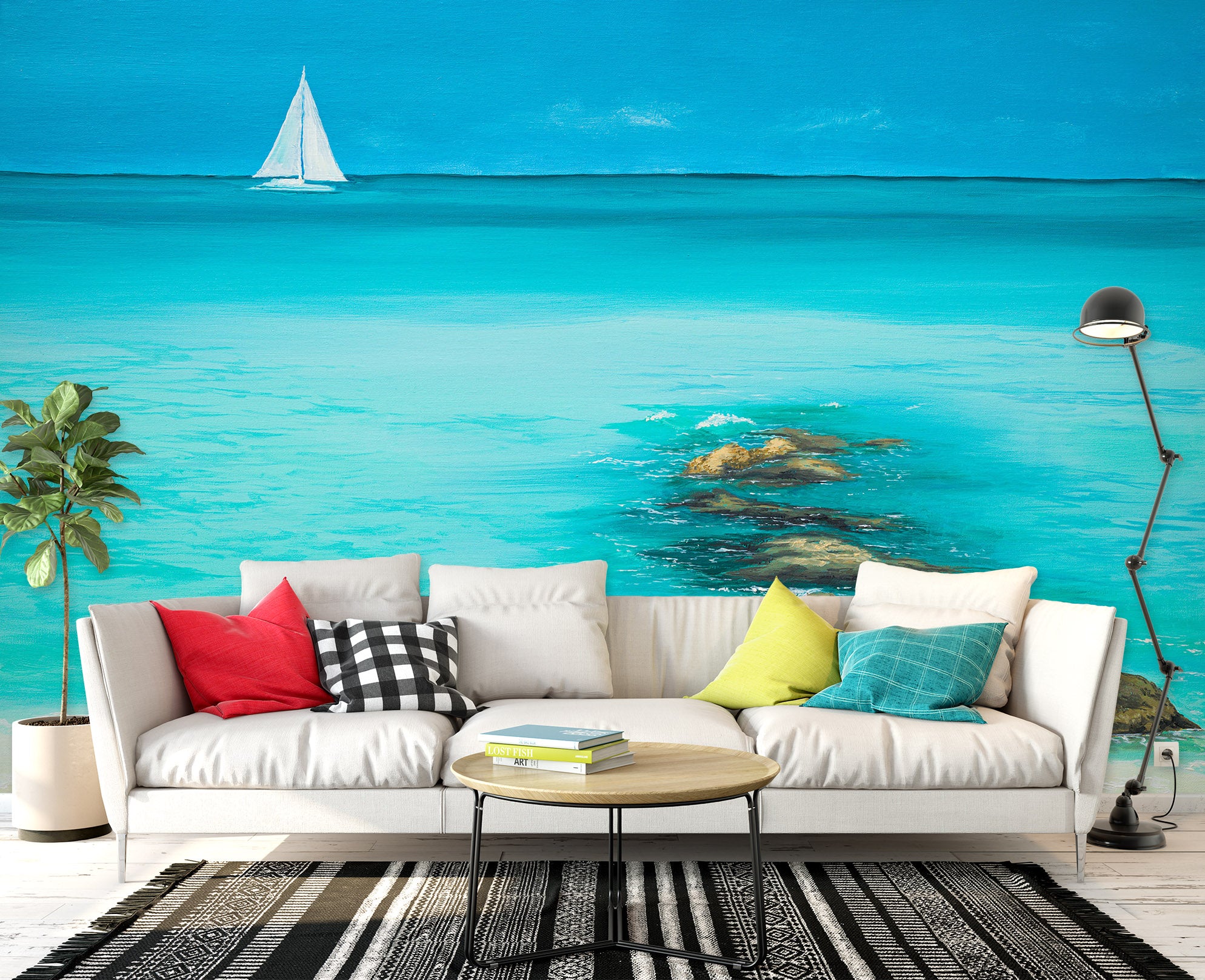 3D Blue Seawater 1844 Marina Zotova Wall Mural Wall Murals