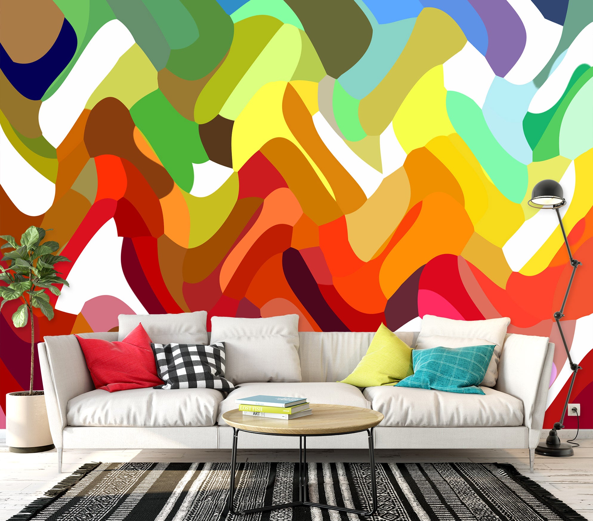 3D Colorful Pattern 19107 Shandra Smith Wall Mural Wall Murals