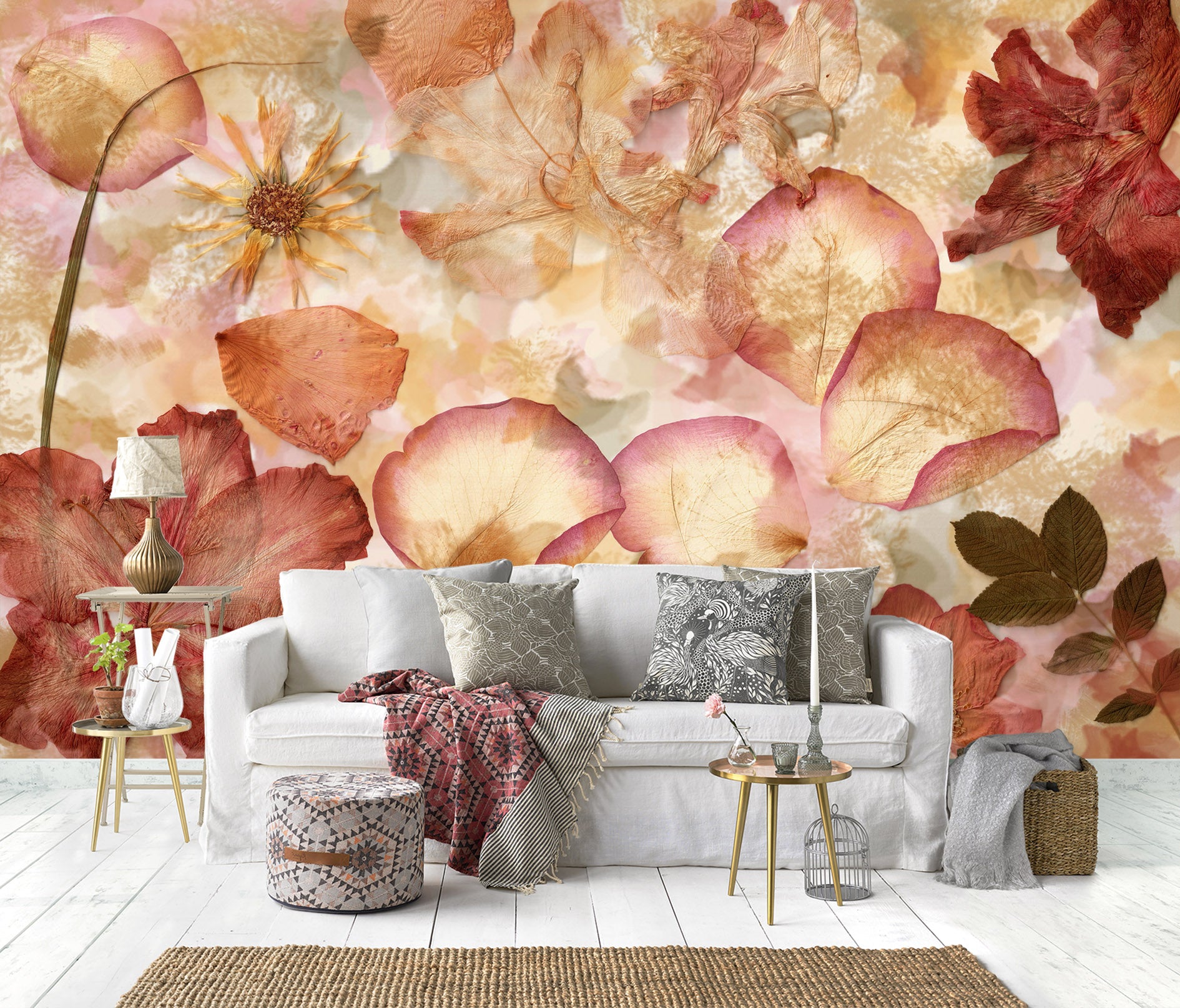 3D Flower Petals 57173 Wall Murals